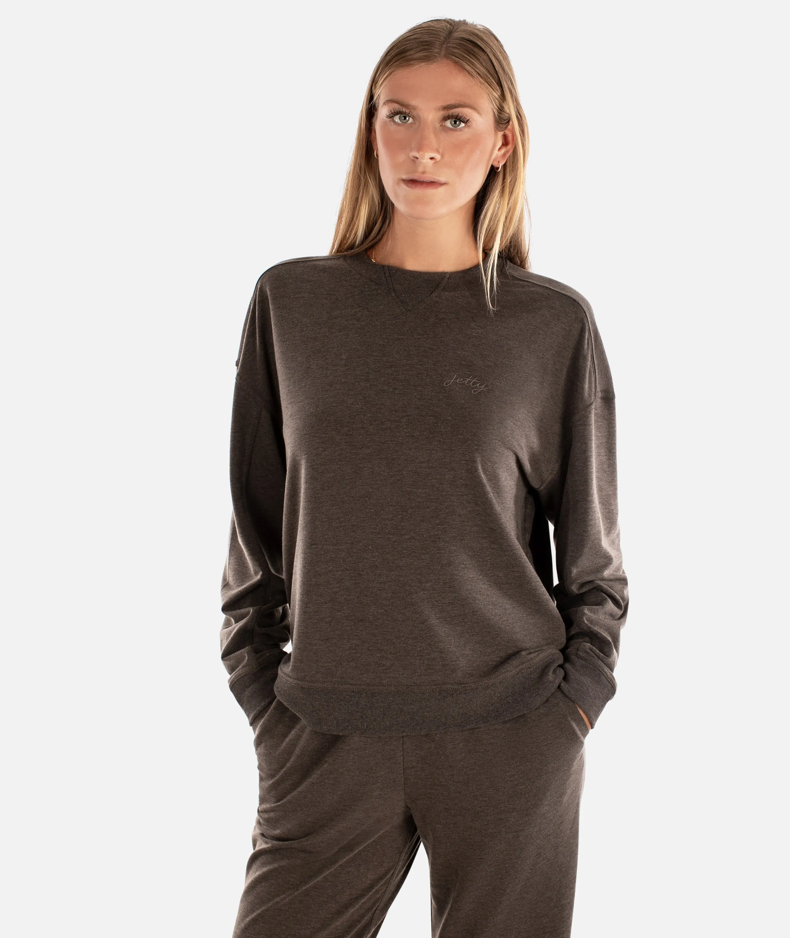 Rosewood Crewneck Sweatshirt - Brown sold by JETTY