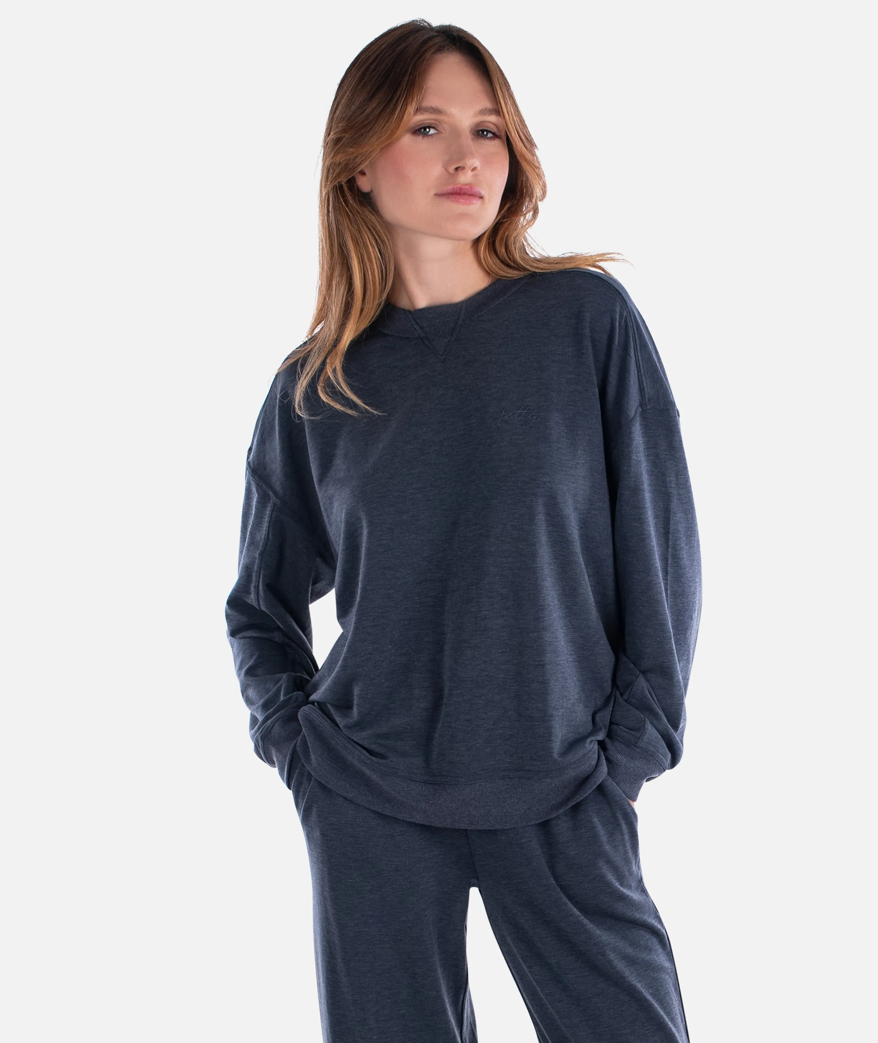 Rosewood Crewneck Sweatshirt - Navy sold by JETTY