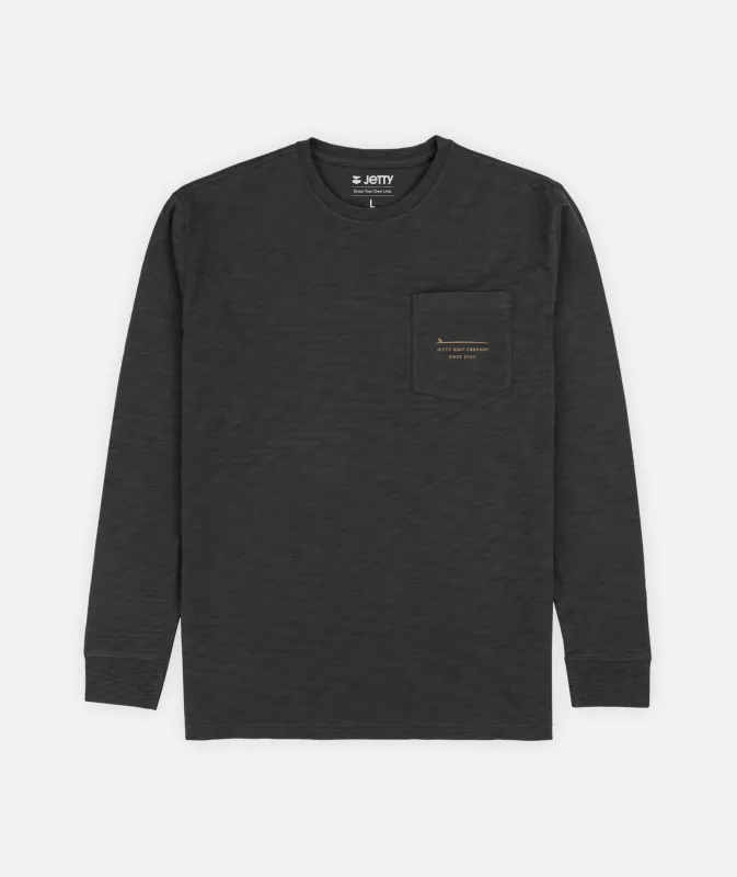 Sedge Slub Long Sleeve - Black sold by JETTY