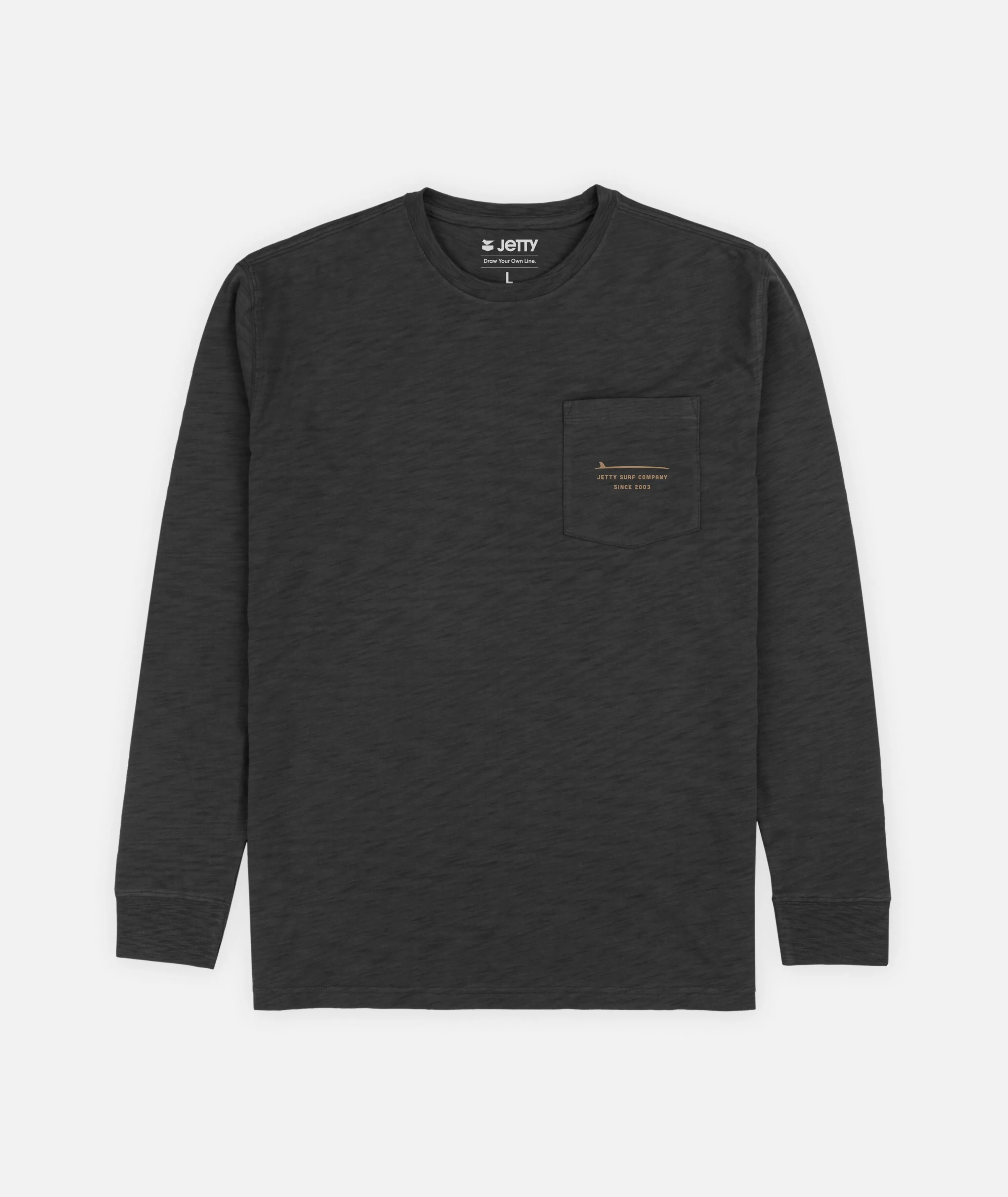 Sedge Slub Long Sleeve - Black sold by JETTY