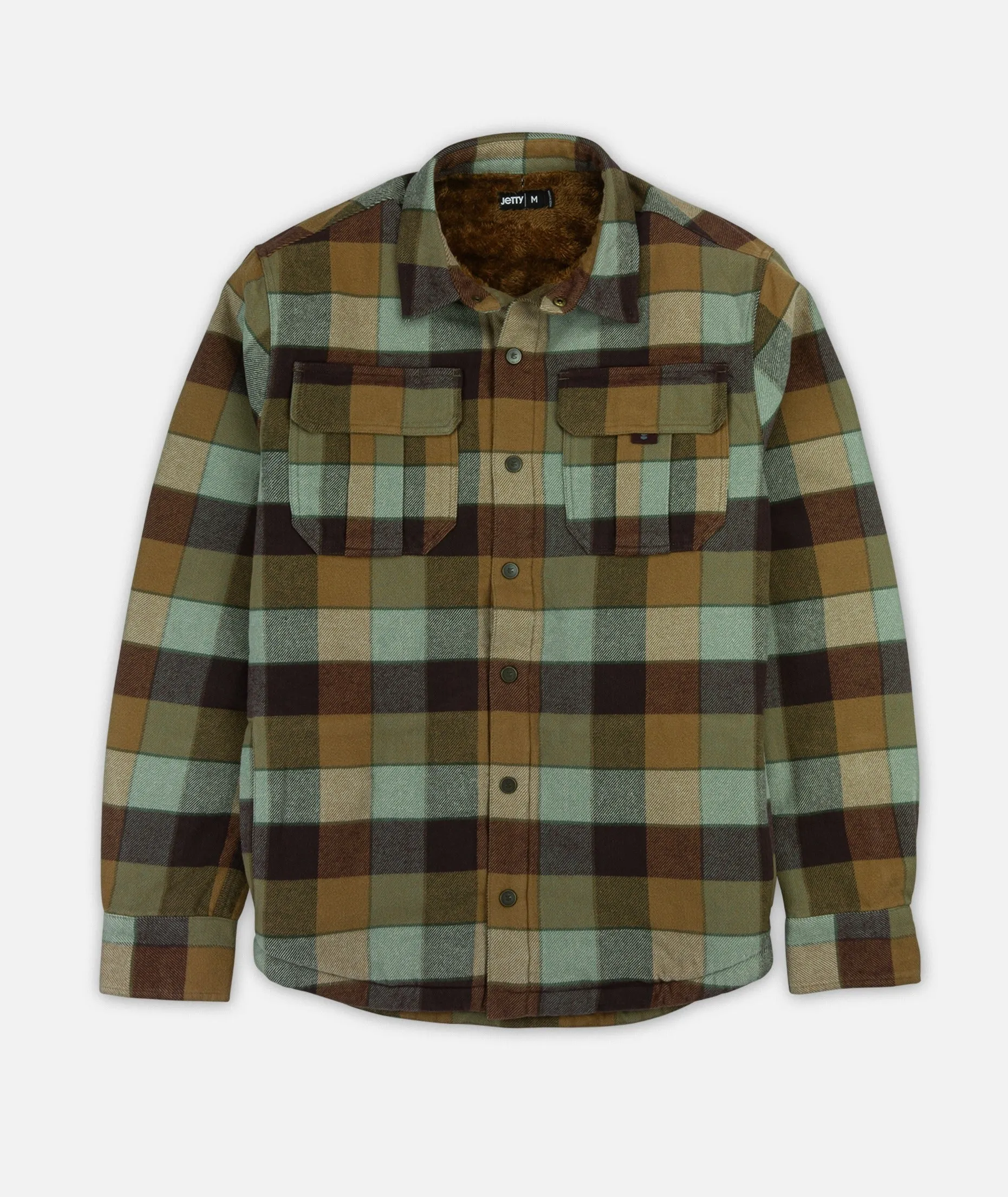 Sherpa Jacket - Rust sold by JETTY