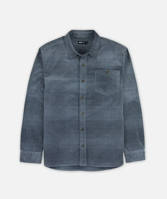 Shoals Corduroy Shirt - Blue sold by JETTY