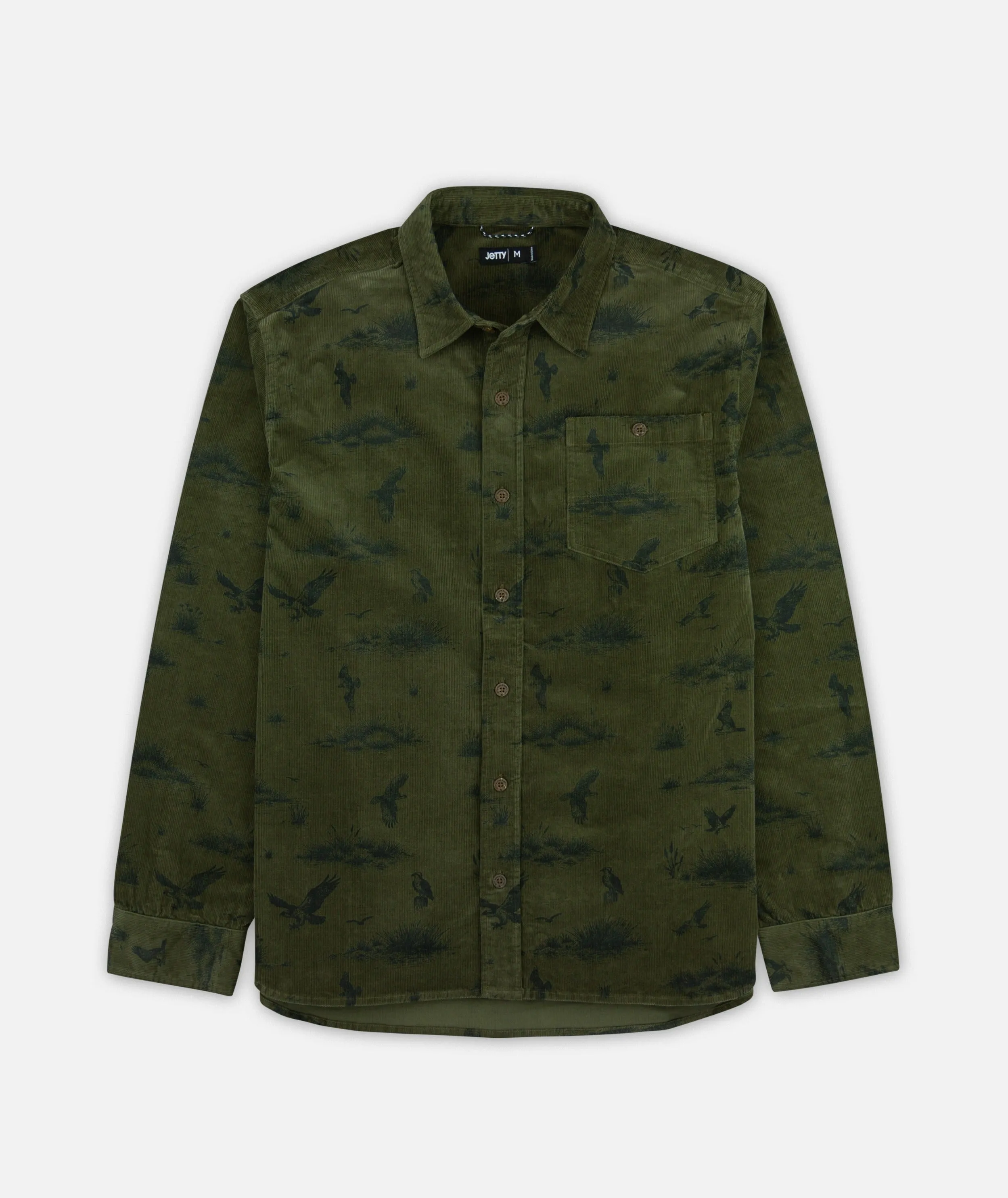 Shoals Corduroy Shirt - Olive sold by JETTY