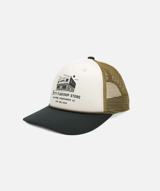 Shopcap Snapback - White sold by JETTY
