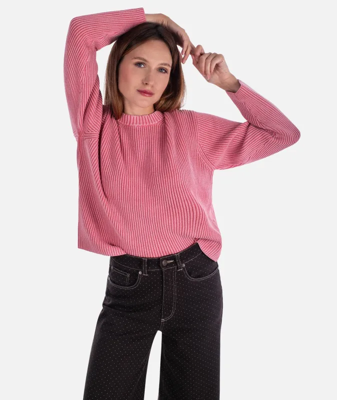 Sundrenched Crewneck Sweater - Dusty Rose sold by JETTY