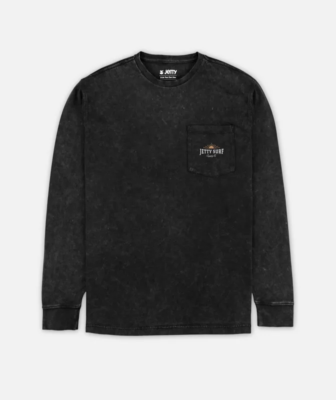 Tanker Acid Wash Long Sleeve - Black sold by JETTY