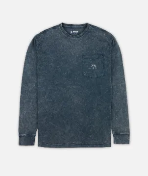 Tanker Acid Wash Long Sleeve - Blue sold by JETTY