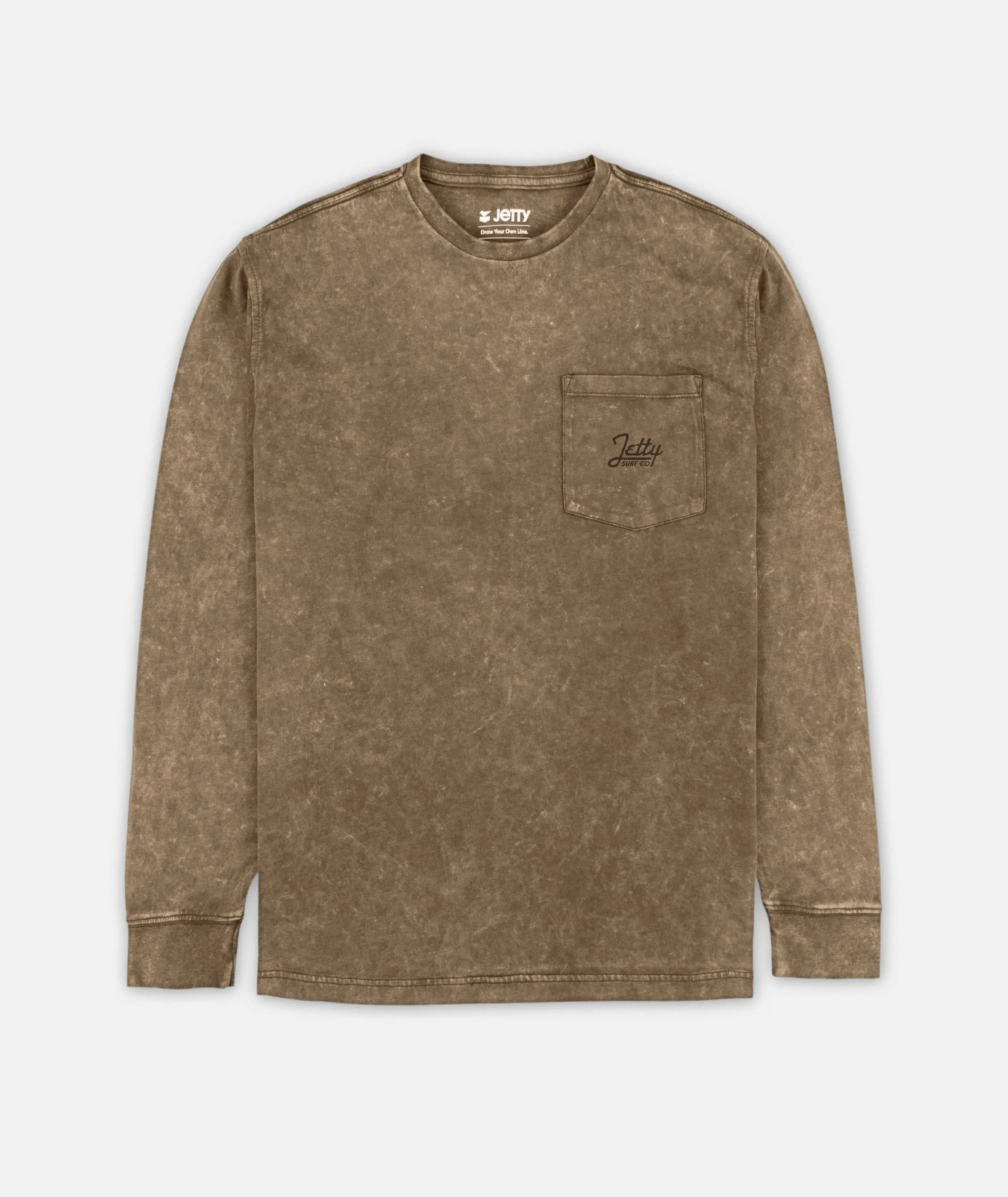 Tanker Acid Wash Long Sleeve - Brown sold by JETTY