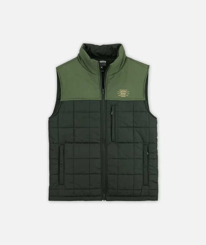 Terrace Vest - Black Sand sold by JETTY
