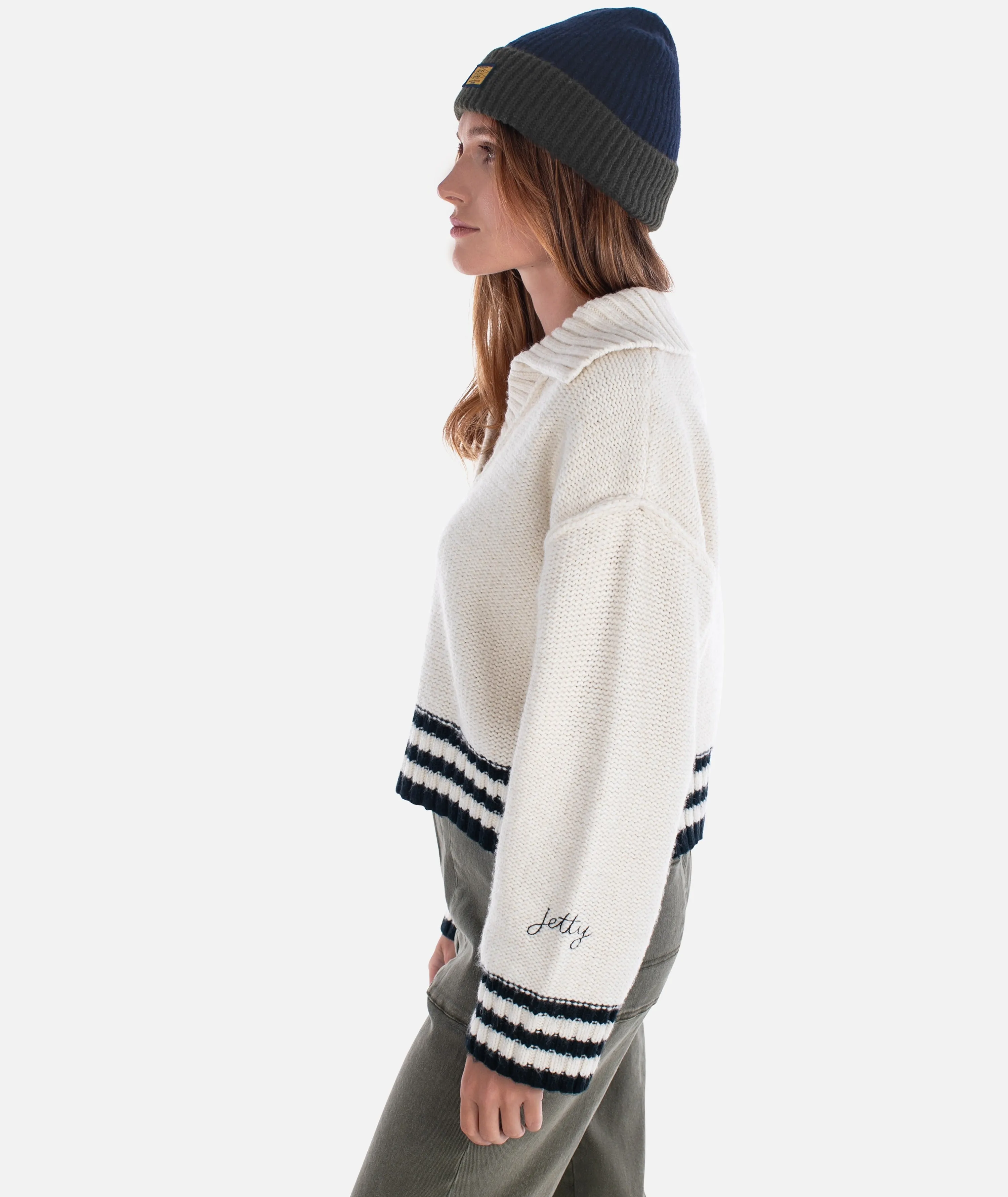 Tybee Henley Sweater - Ivory sold by JETTY product image thumbnail 2