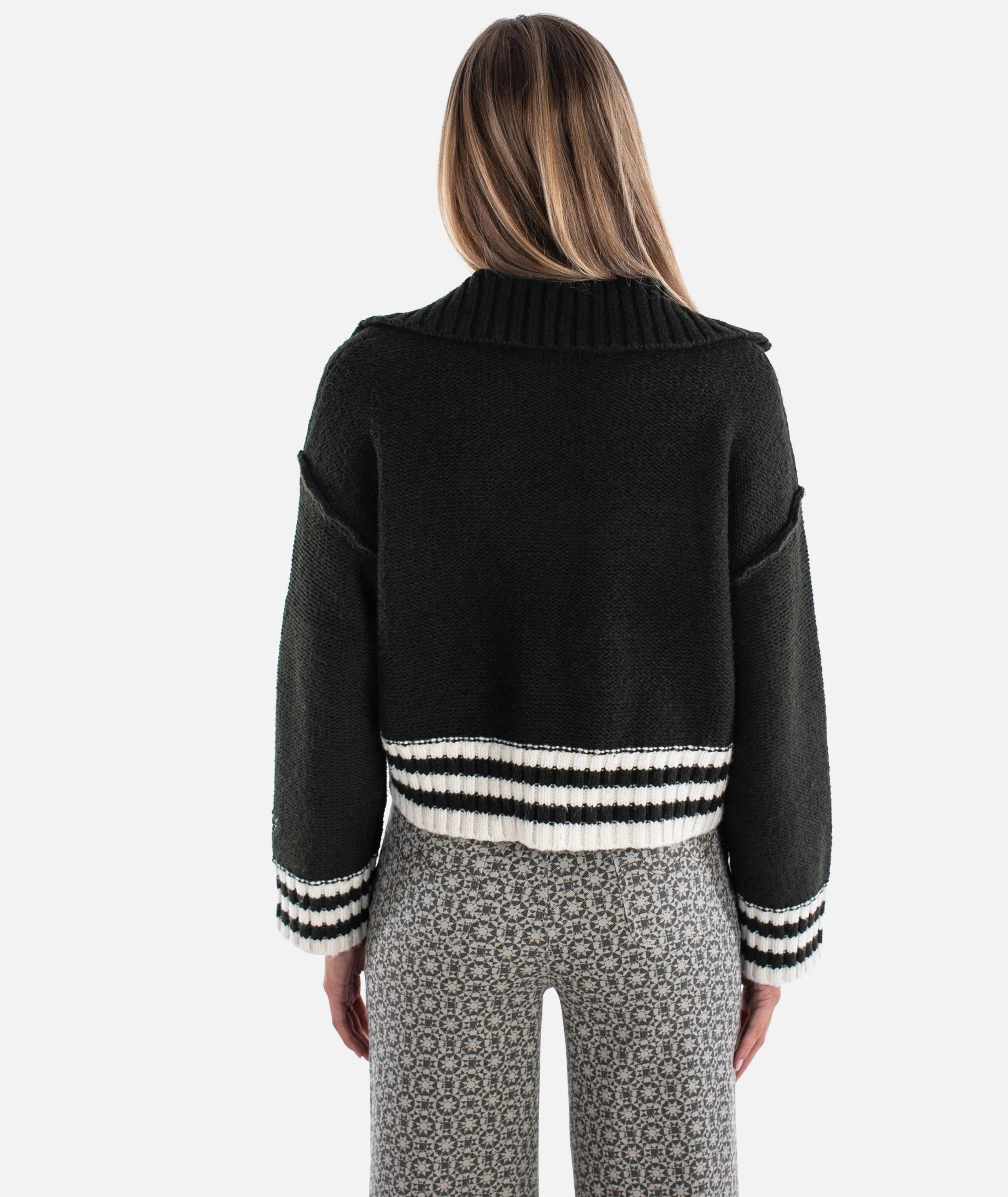 Tybee Henley Sweater - Olive sold by JETTY product image thumbnail 3