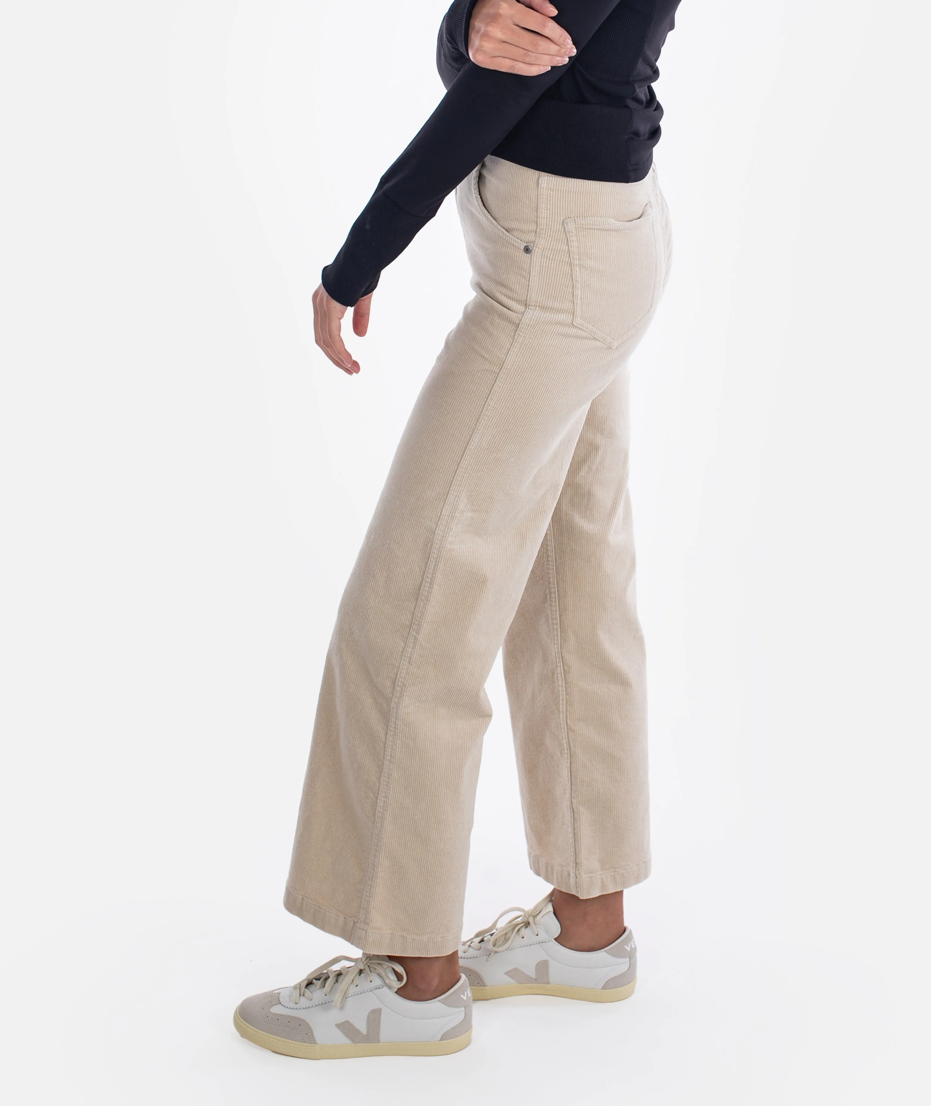 Whaler Corduroy Wide Leg Pants - Ivory sold by JETTY product image thumbnail 2