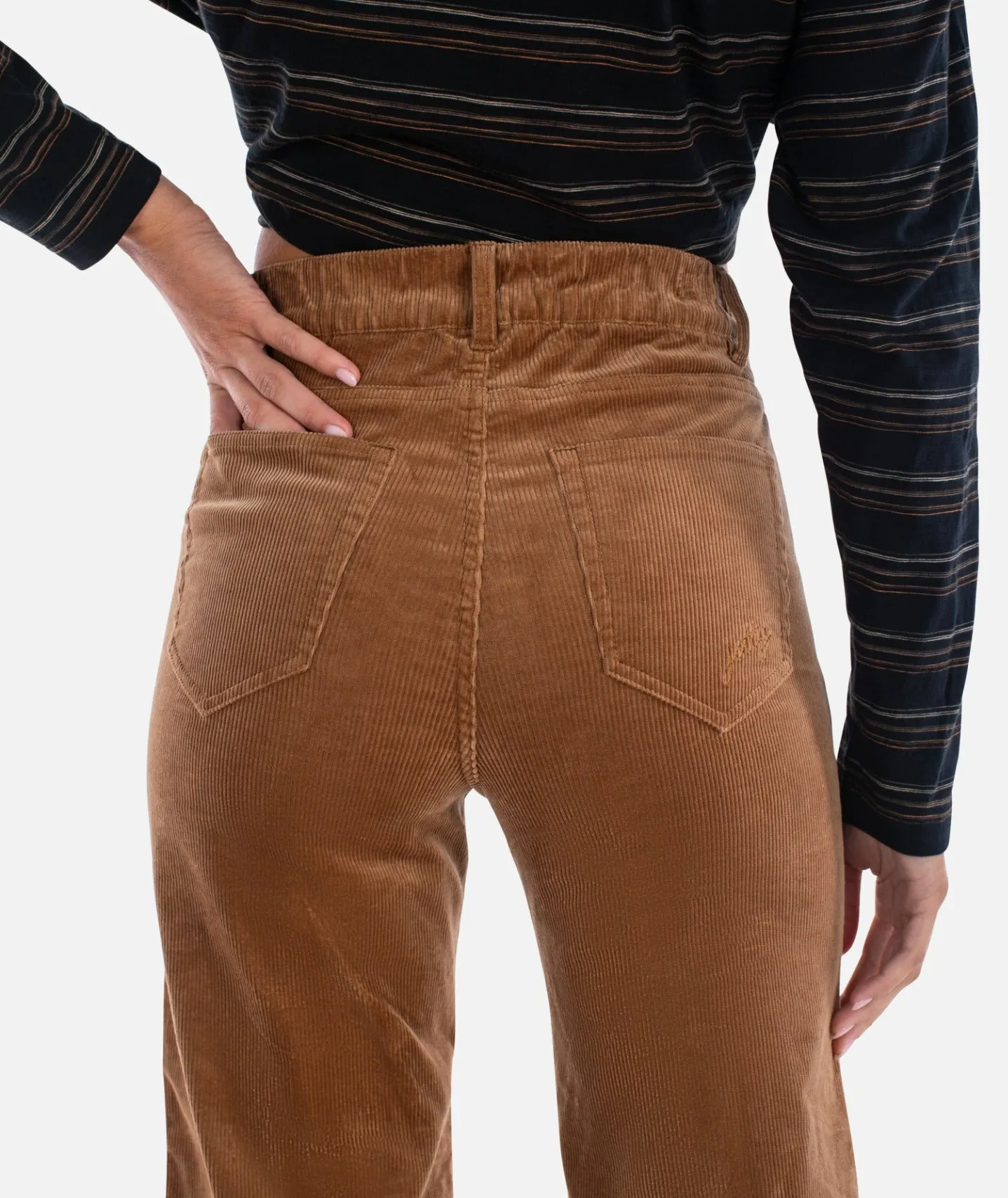 Whaler Corduroy Wide Leg Pants - Camel sold by JETTY product image thumbnail 4