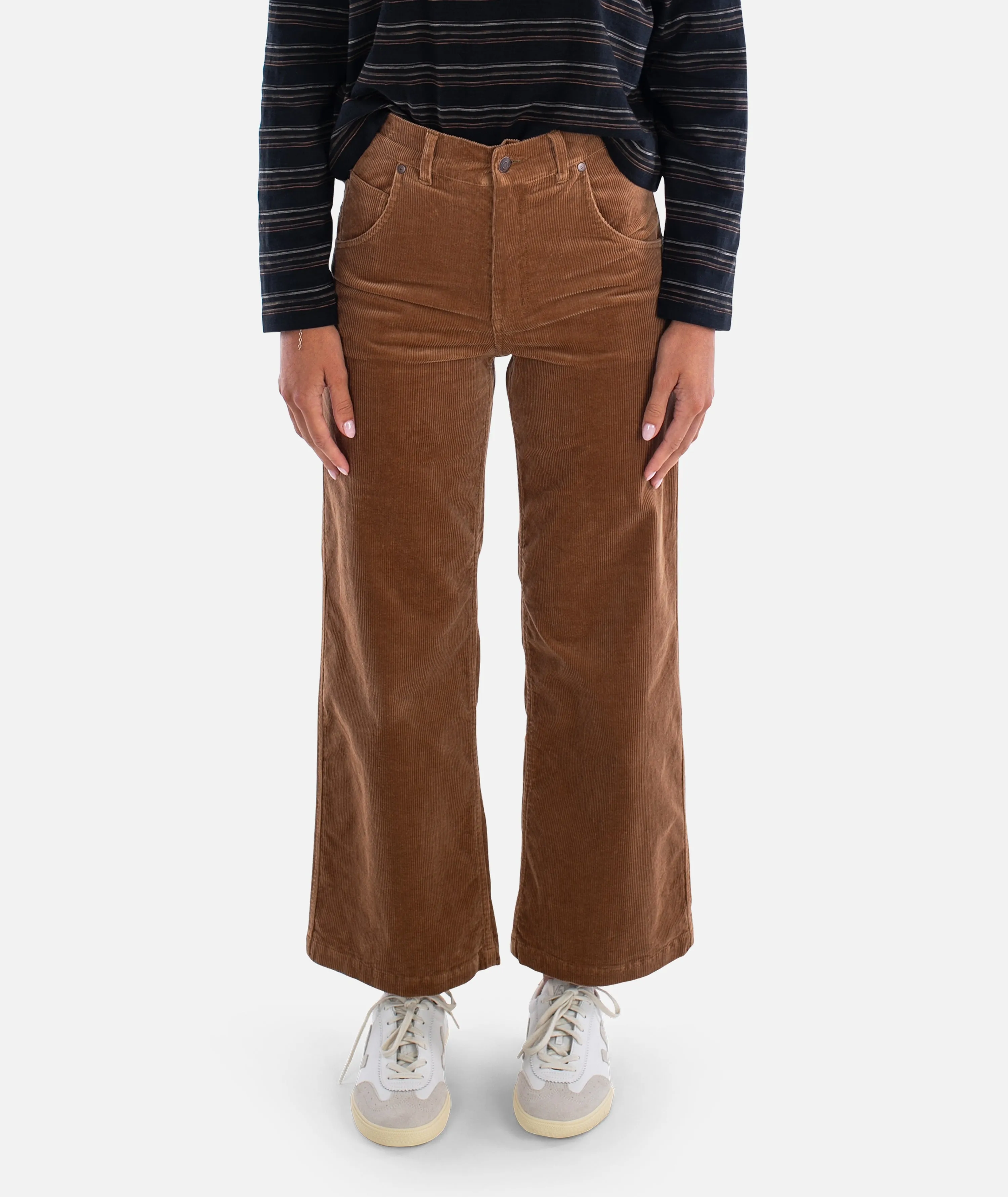 Whaler Corduroy Wide Leg Pants - Camel sold by JETTY
