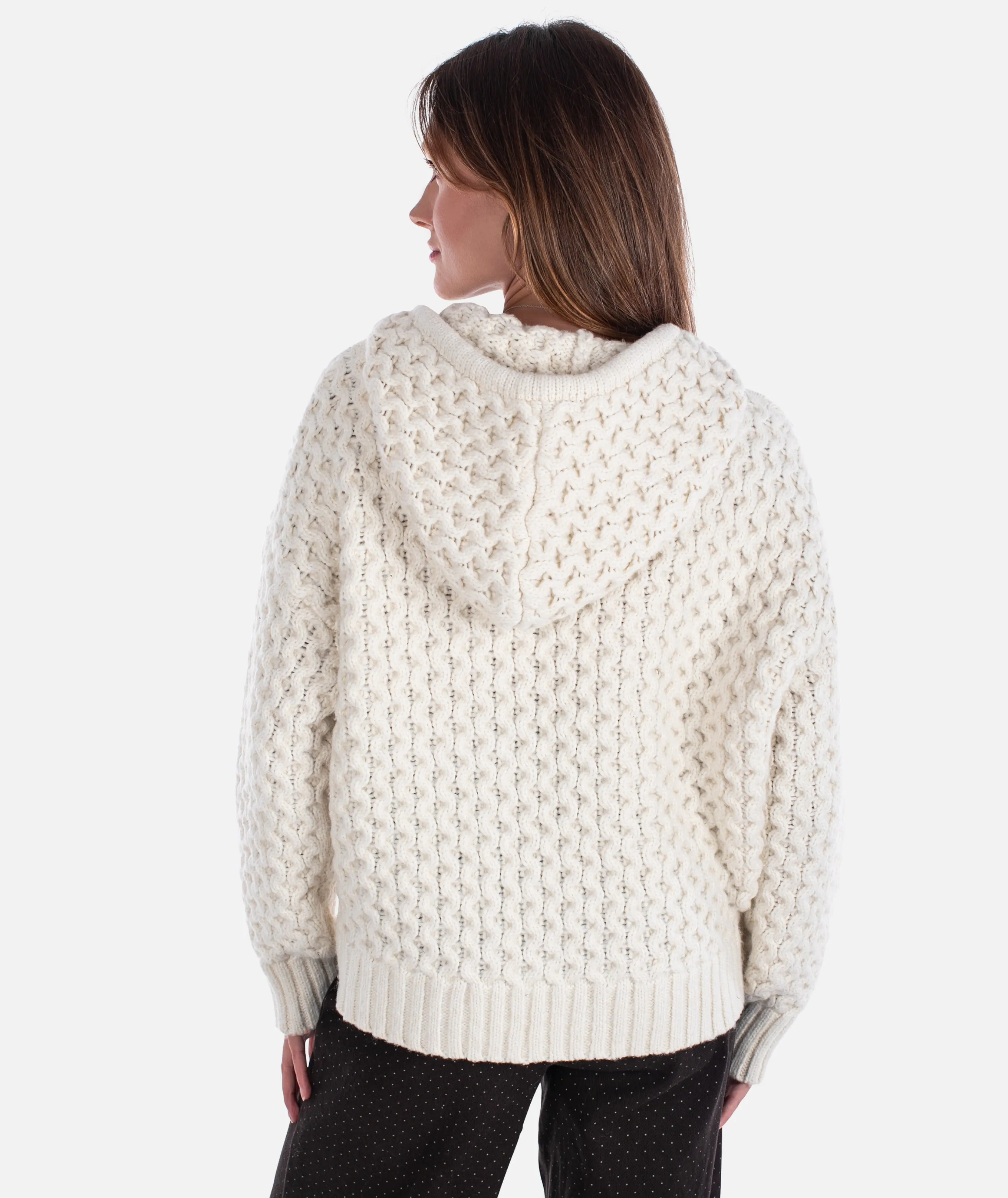 Beacon Honeycomb Hoodie - Ivory sold by JETTY product image thumbnail 3