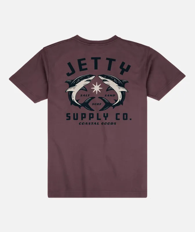 Bullshark Tee - Maroon sold by JETTY