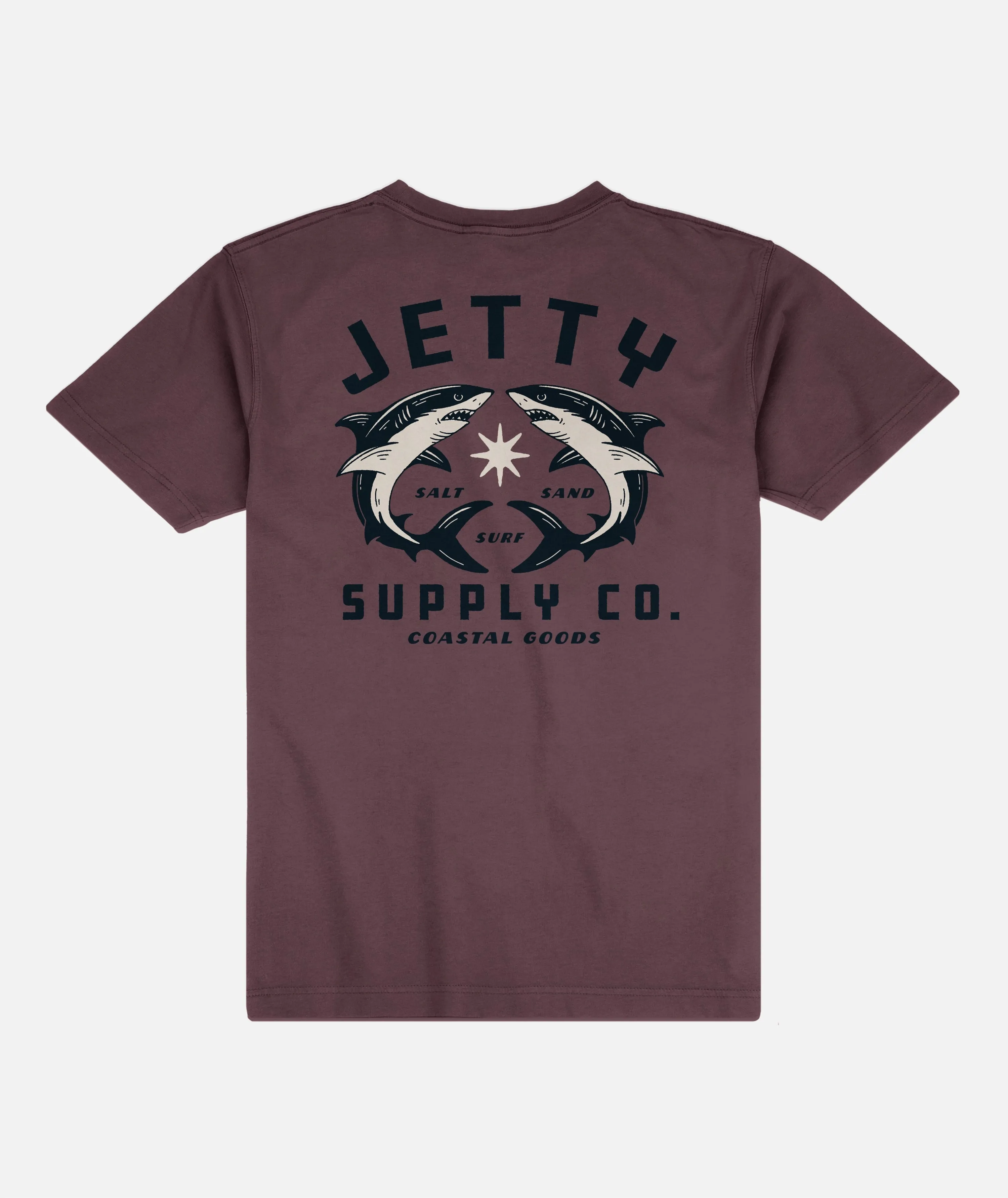 Bullshark Tee - Maroon sold by JETTY