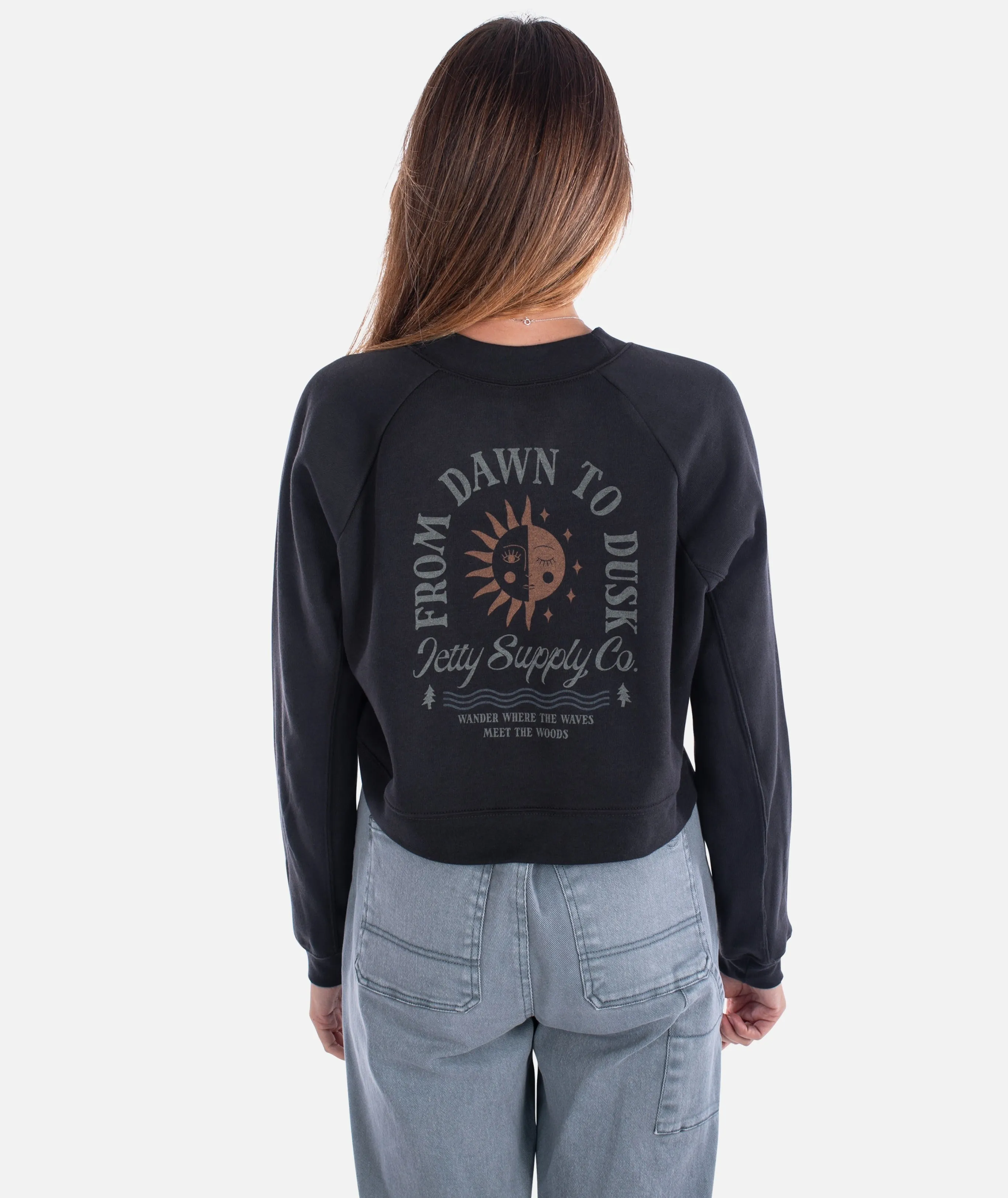Dawn to Dust Crewneck - Charcoal sold by JETTY product image thumbnail 2