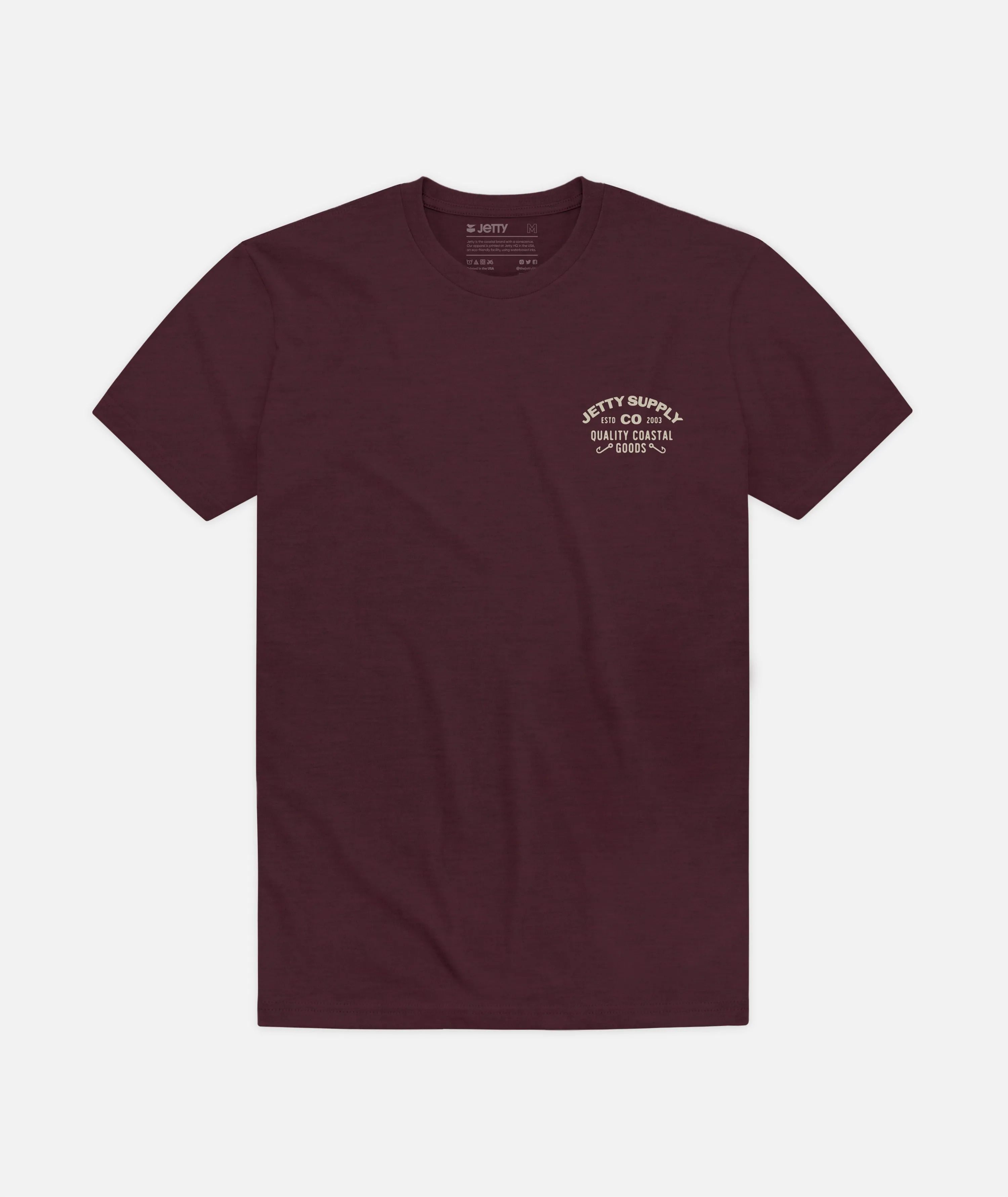 Derby Tee - Maroon sold by JETTY product image thumbnail 2