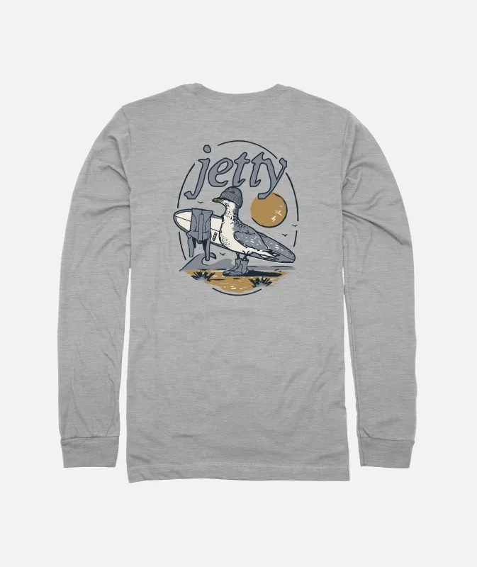 Gull Long Sleeve - Athletic Heather sold by JETTY