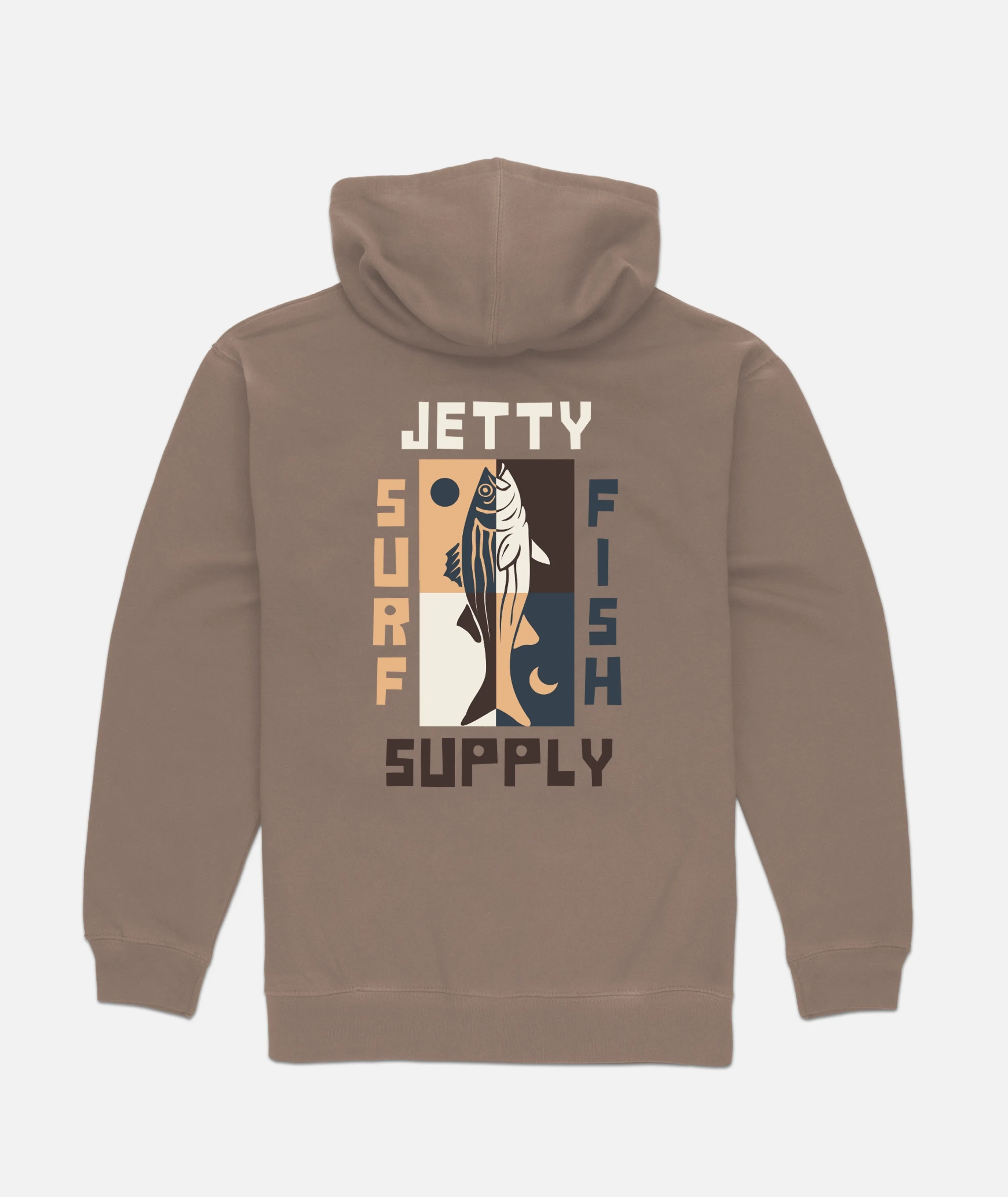 Quadrant Hoodie -Brown sold by JETTY