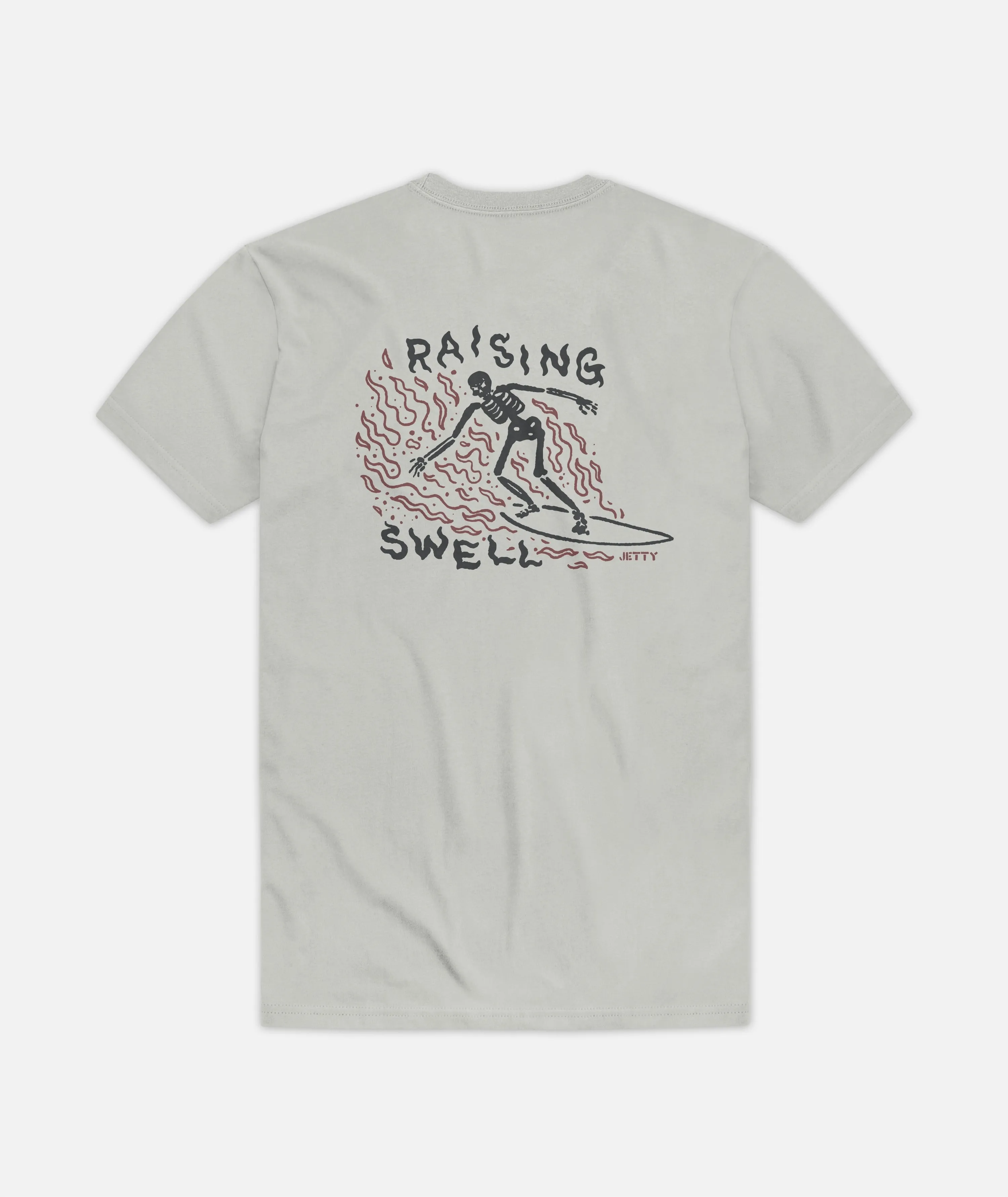 Raising Swell Tee - Heather Grey sold by JETTY