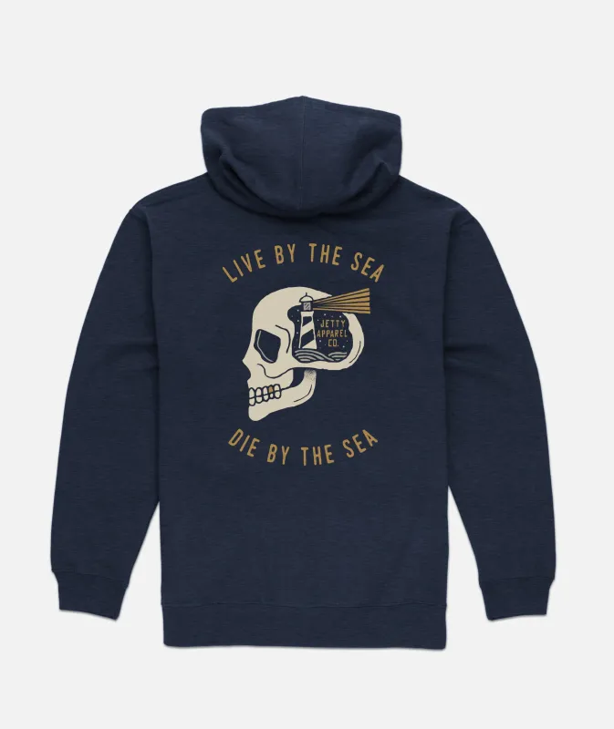 Skullhouse Hoodie - Navy sold by JETTY