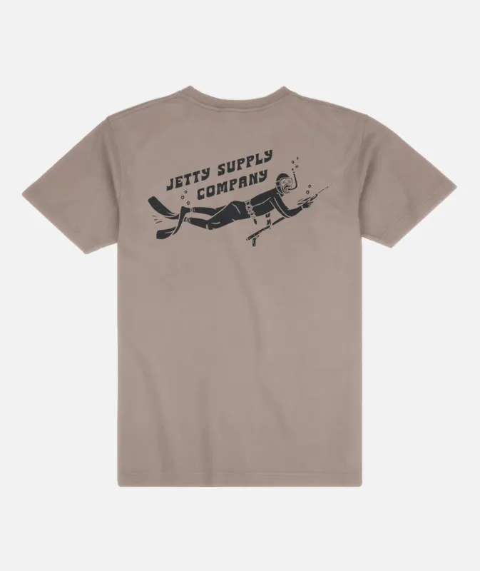 Spearfisher Tee - Cinder sold by JETTY