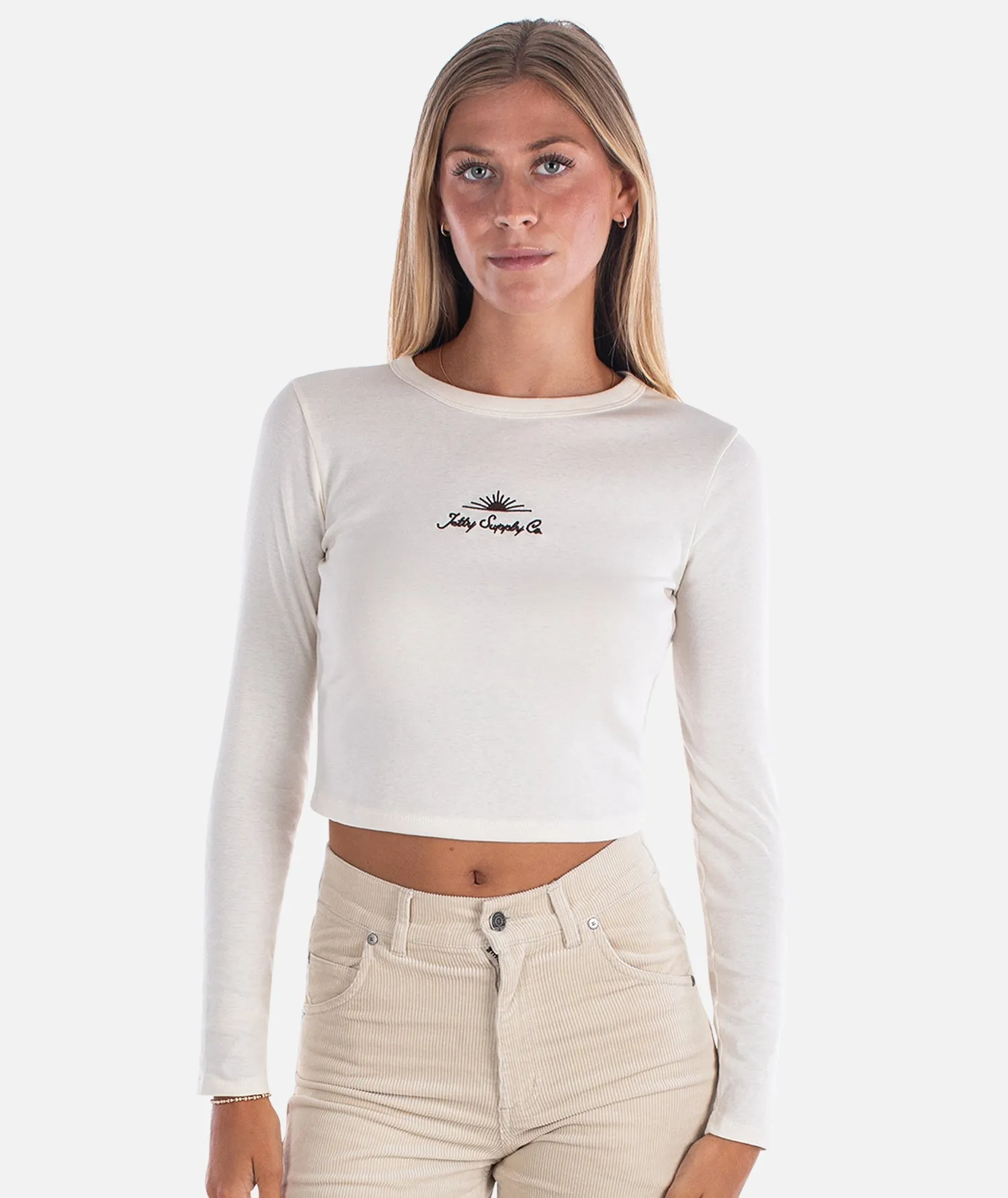 Sunlit Long Sleeve - Natural sold by JETTY