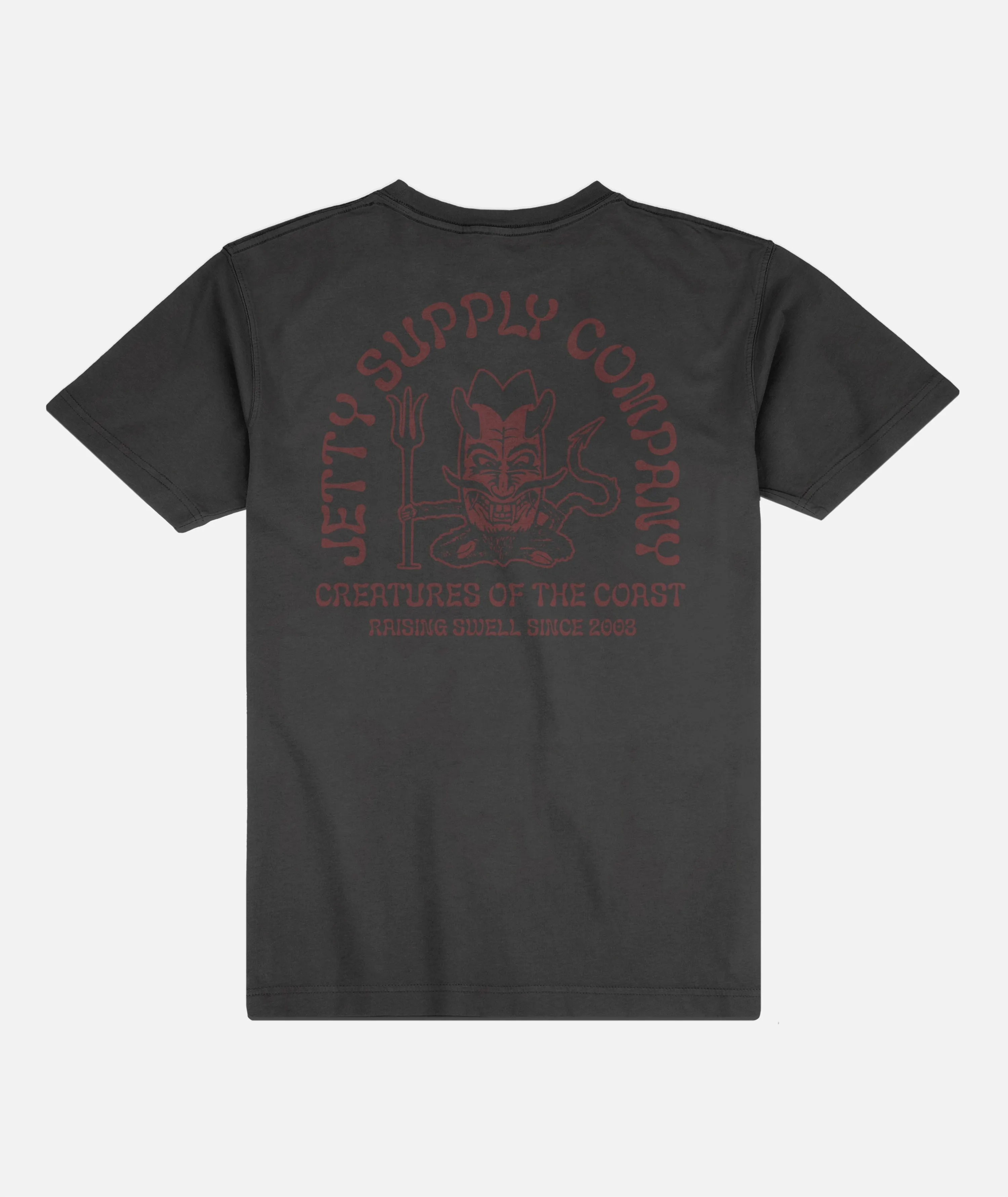 Twin Fin Tee - Black sold by JETTY