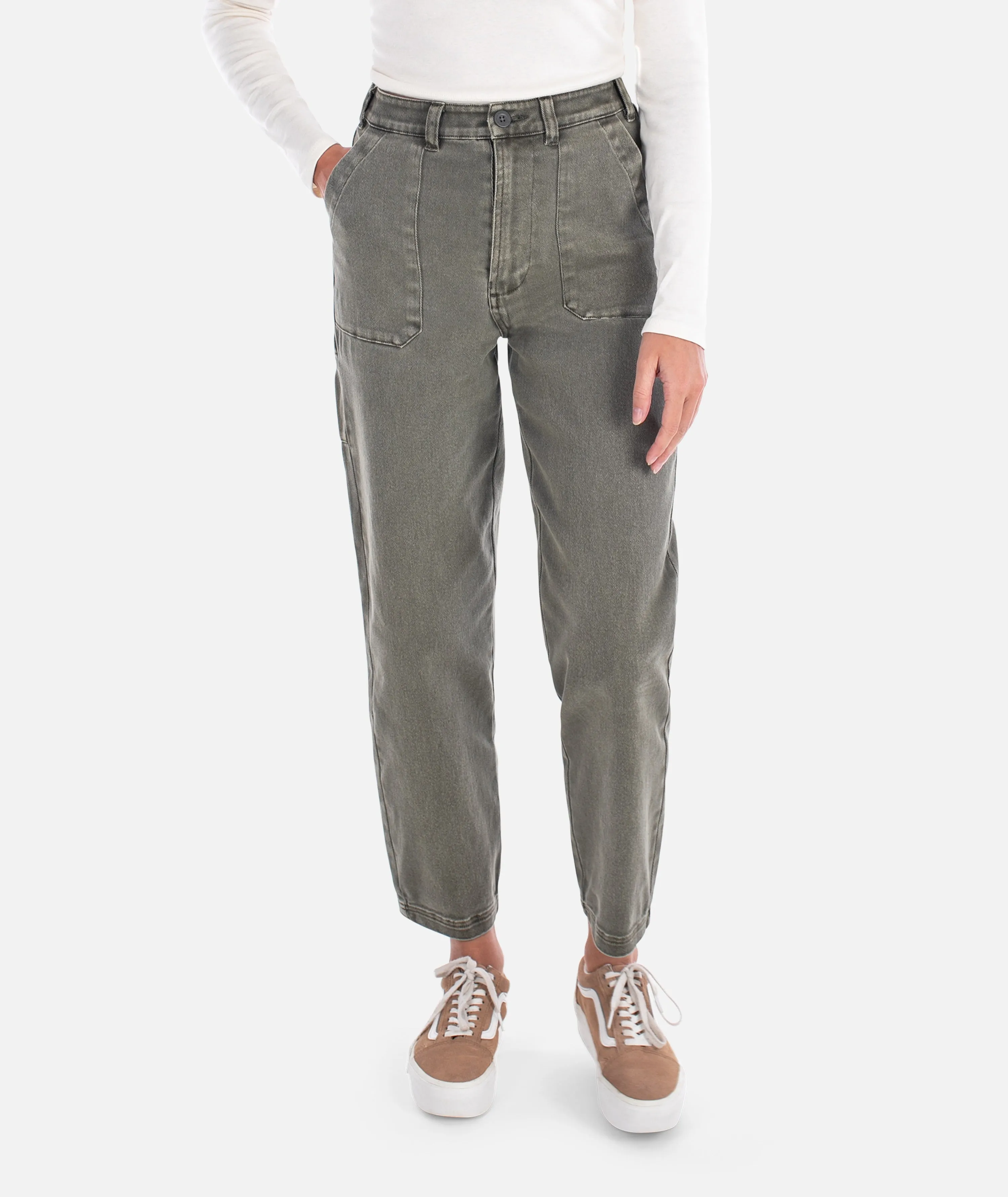Venice Utility Pant - Olive sold by JETTY