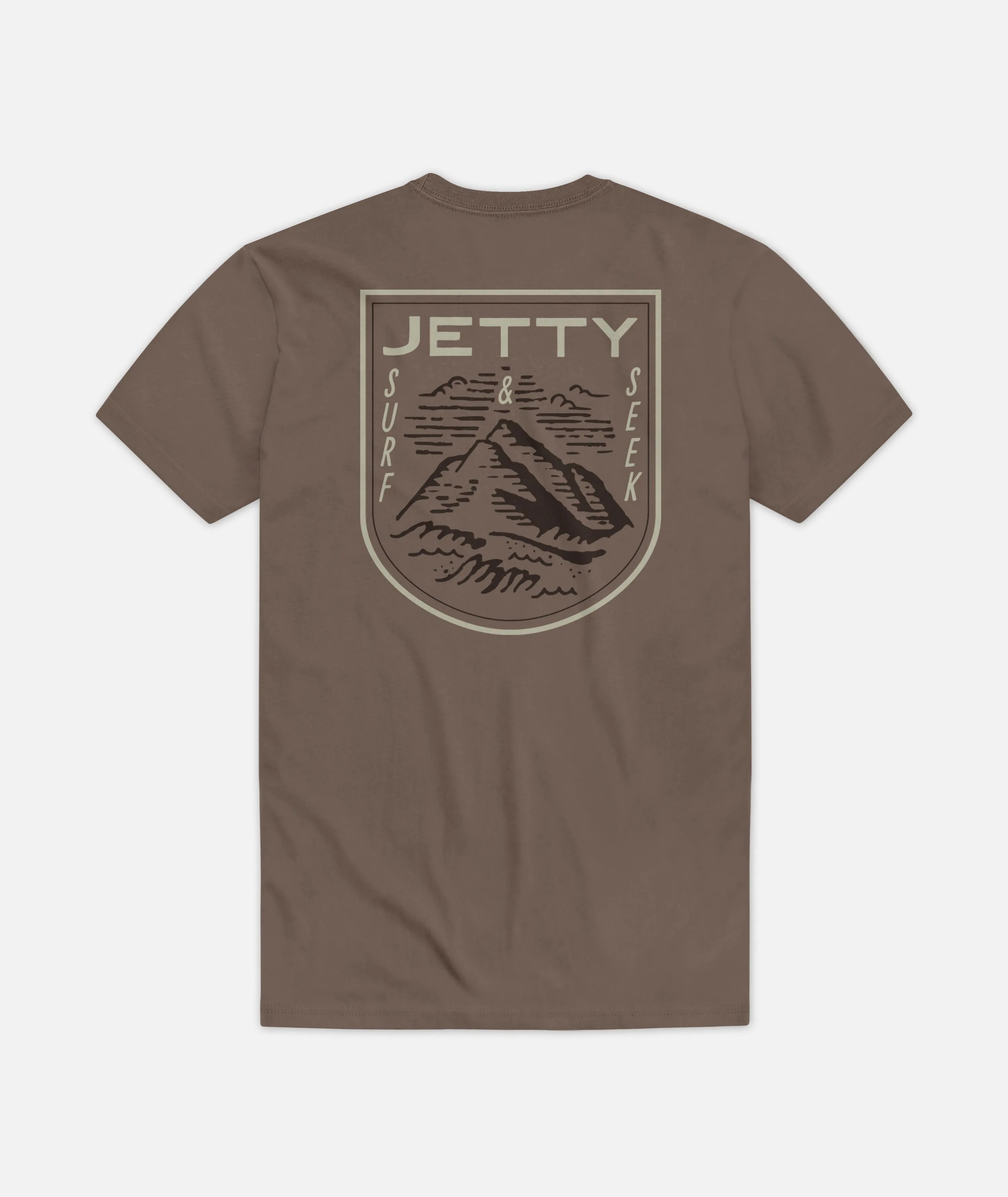Seek Tee - Brown sold by JETTY