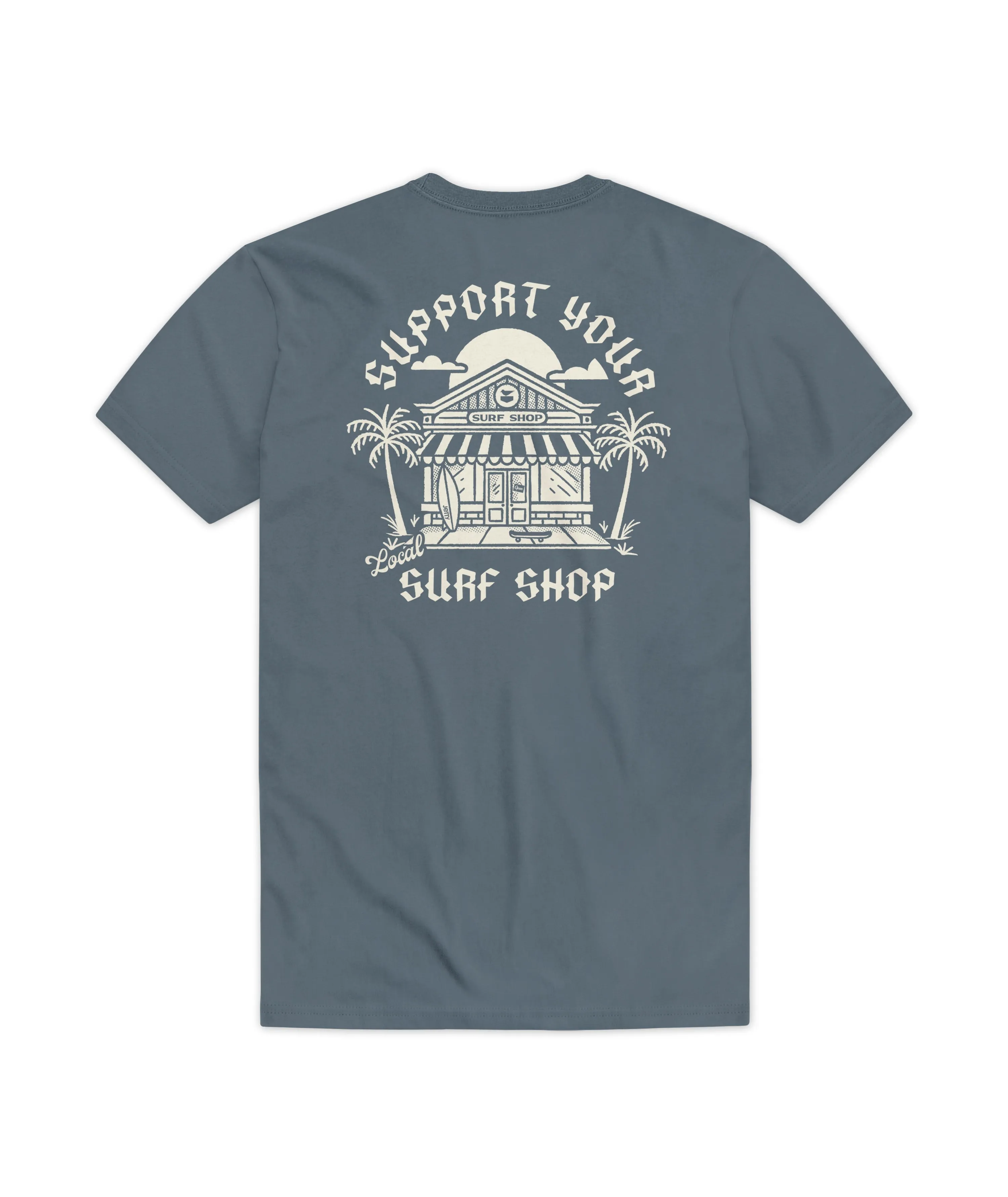 Surf Shop Day Tee - Slate sold by JETTY