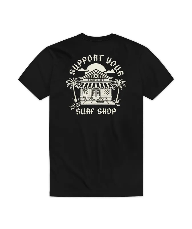 Surf Shop Day Tee - Black made by JETTY