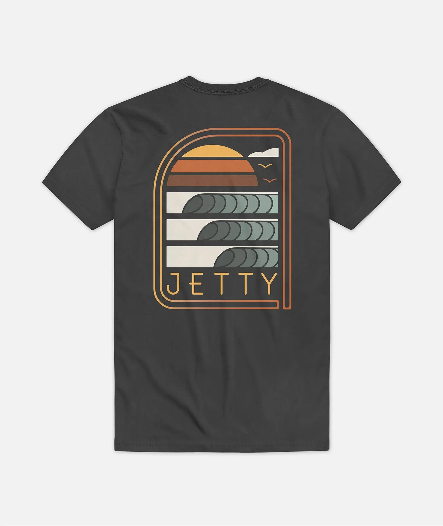 Sunup Tee - Charcoal sold by JETTY