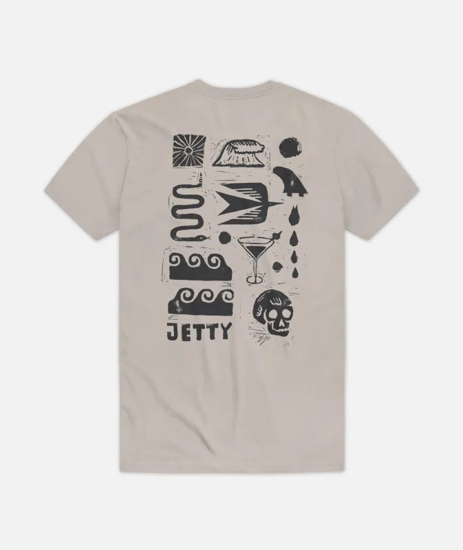 Runes Tee - Dust sold by JETTY