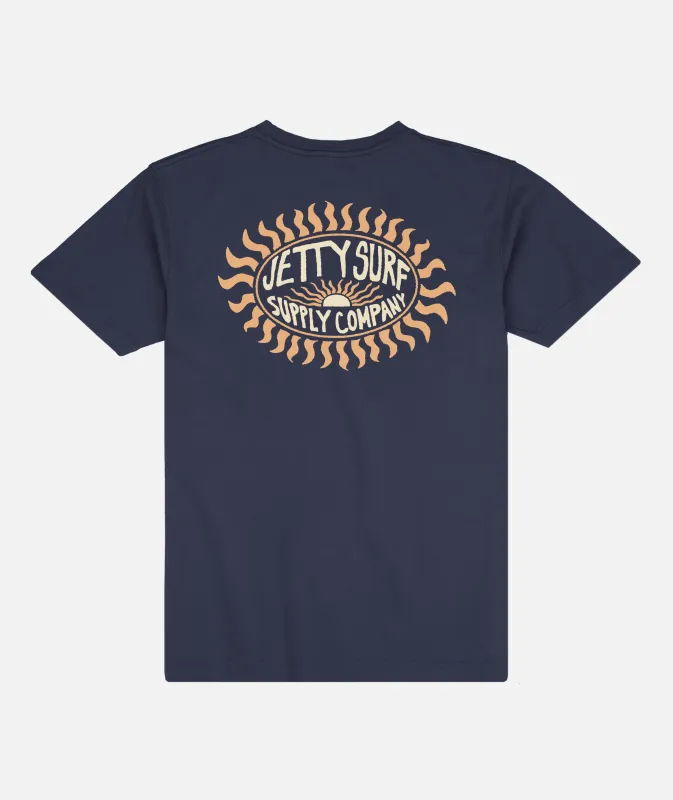Sun Seeker Tee - Harbor Blue made by JETTY