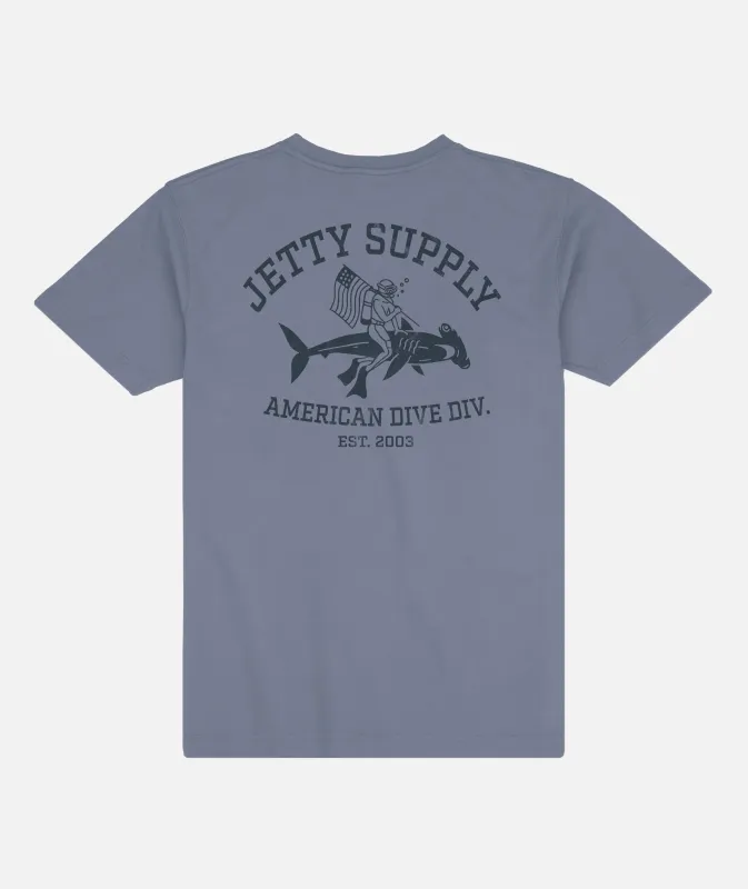 Division Tee - Blue Horizon sold by JETTY