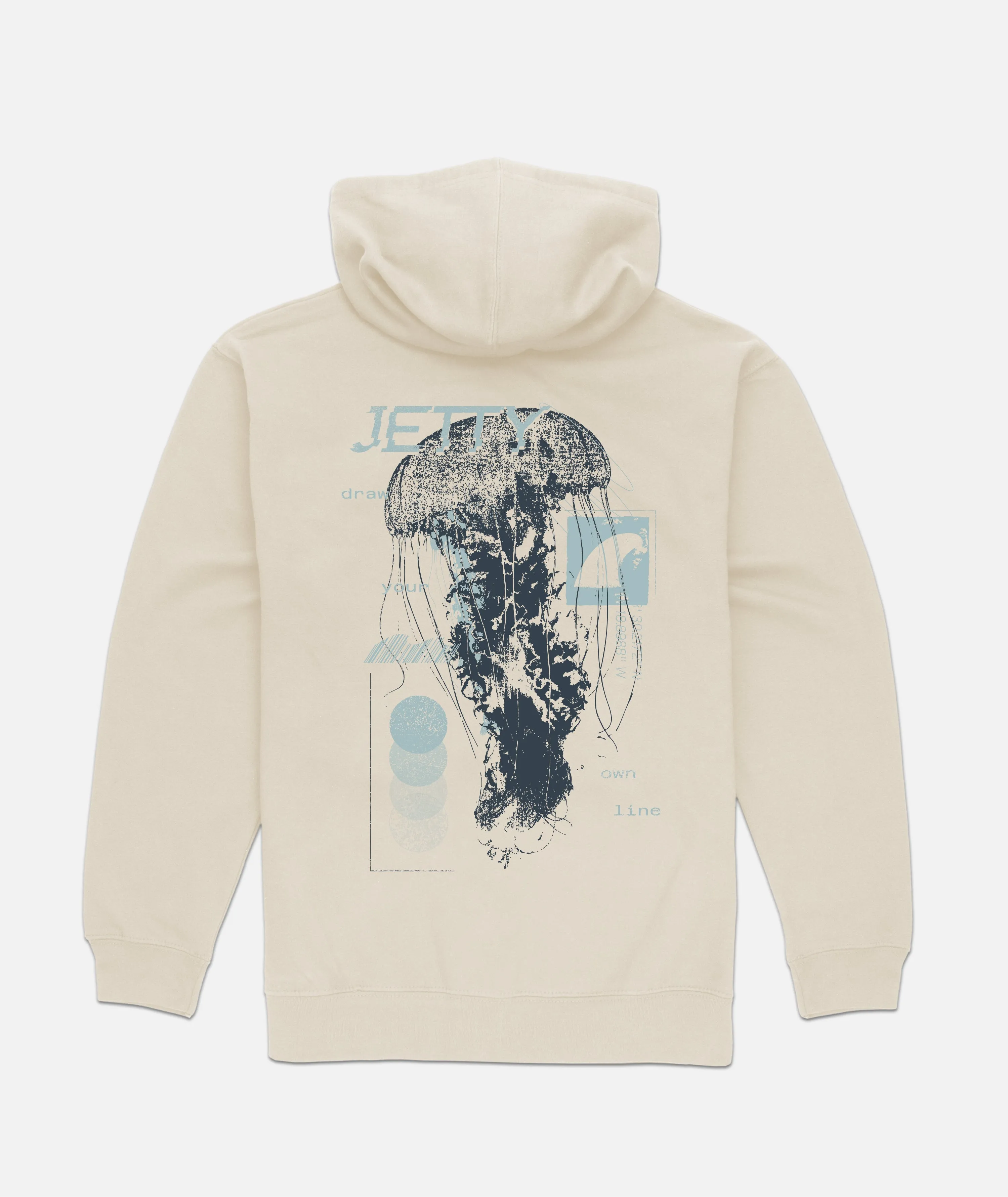 Jelly Glitch Hoodie - Bone sold by JETTY