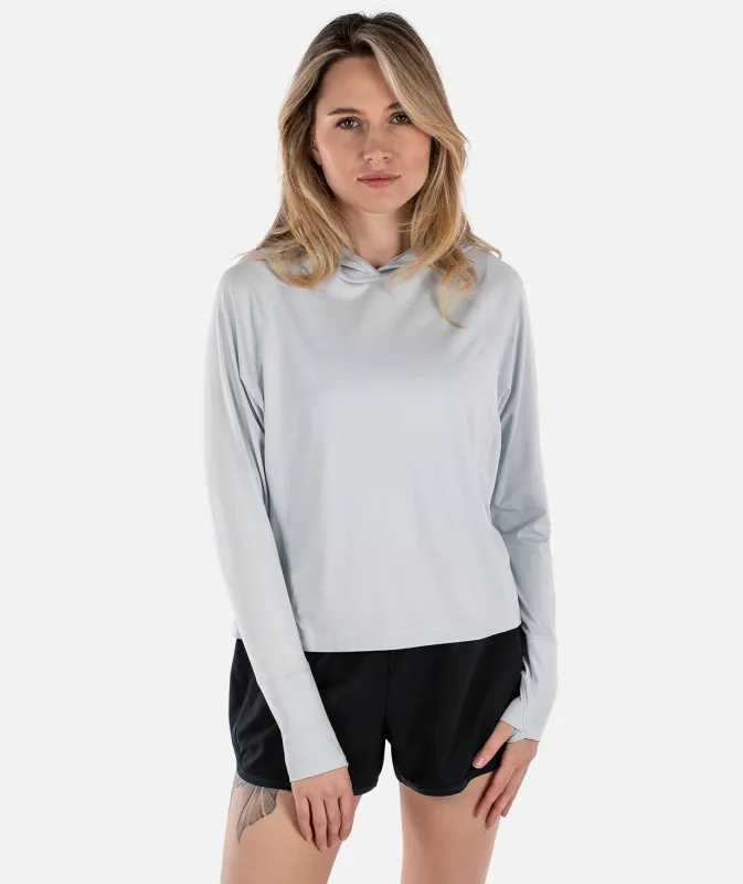 Sadie Performance UV Hoodie - Blue sold by JETTY