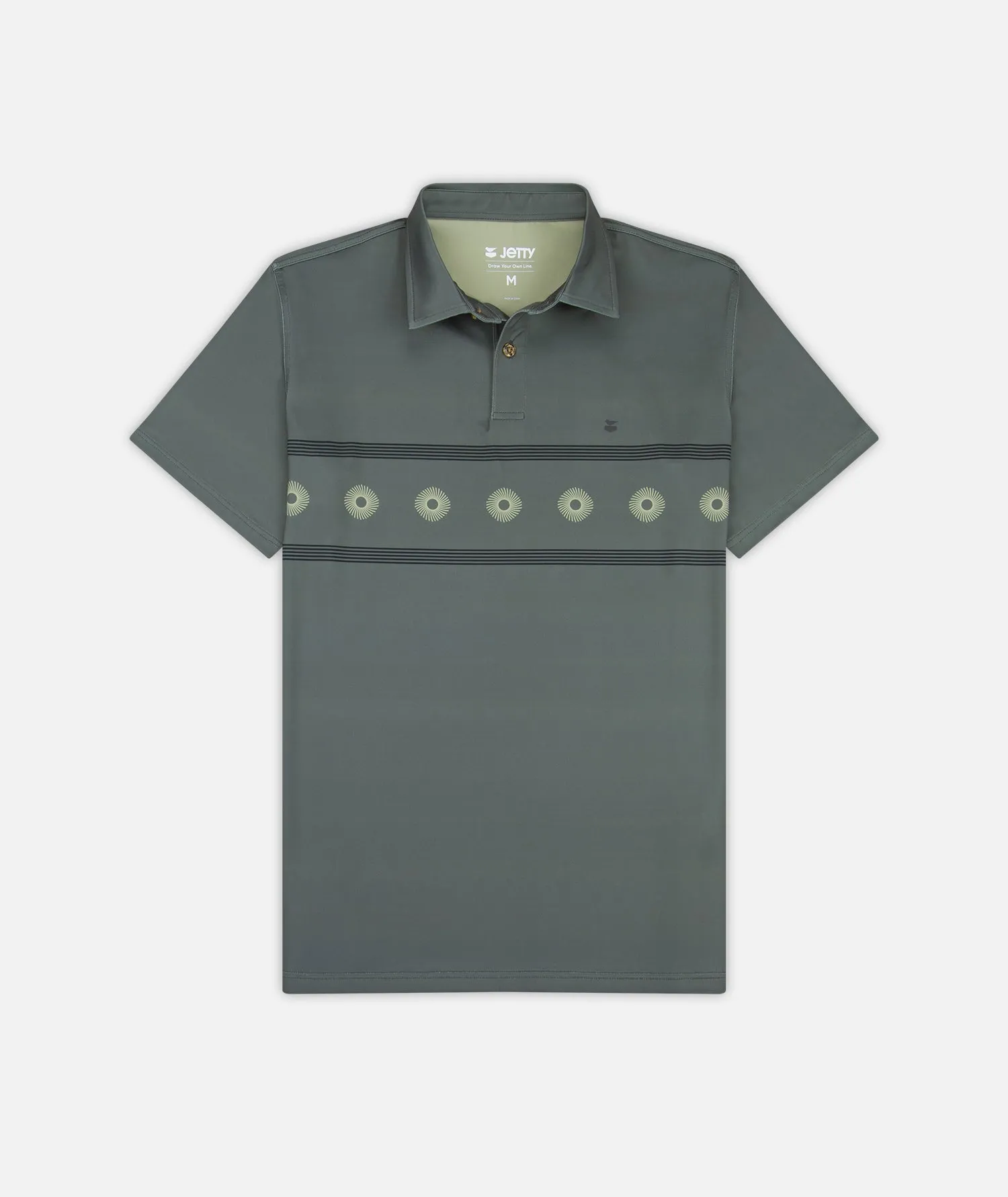 Bunker Polo Shirt - Agave sold by JETTY