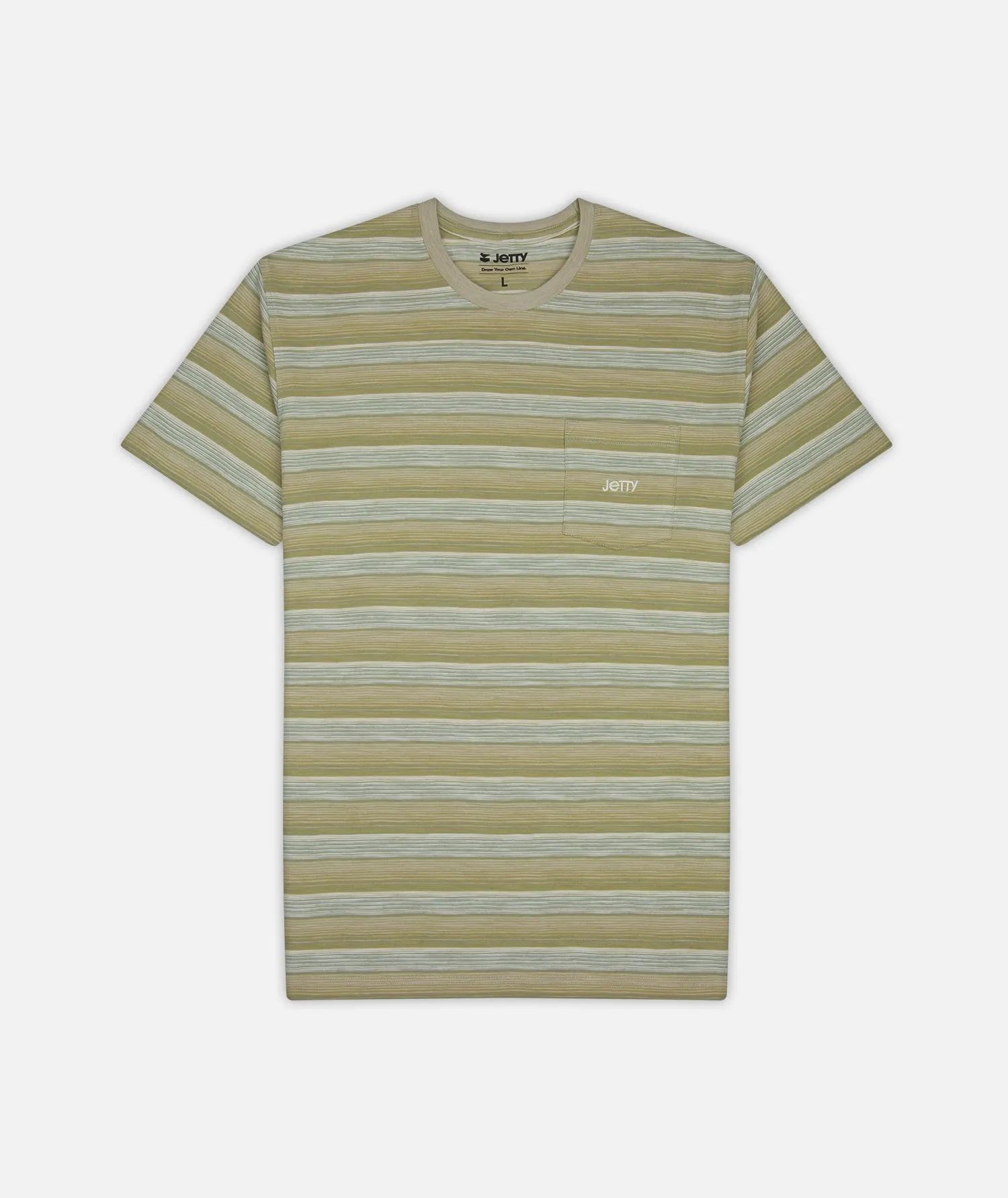 Pehala Slub Premium Tee - Sage sold by JETTY
