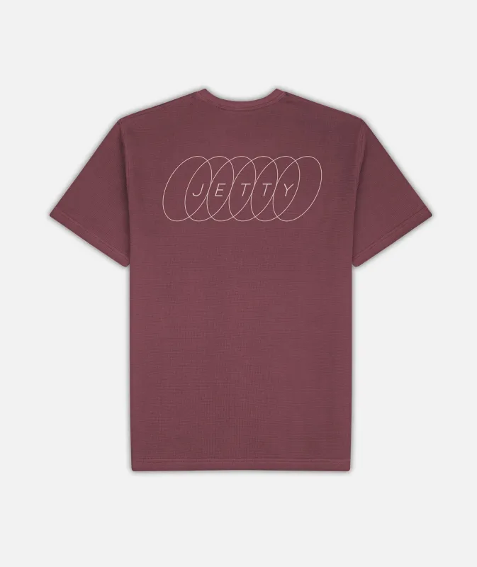 Trench Waffle Tee - Mauve made by JETTY