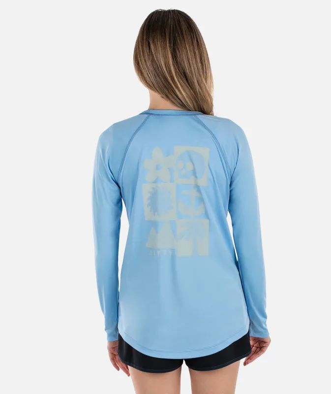 Salty Soul UV Long Sleeve - Columbia Blue made by JETTY