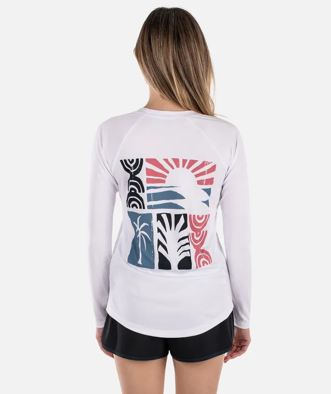 Retreat UV Long Sleeve - White made by JETTY