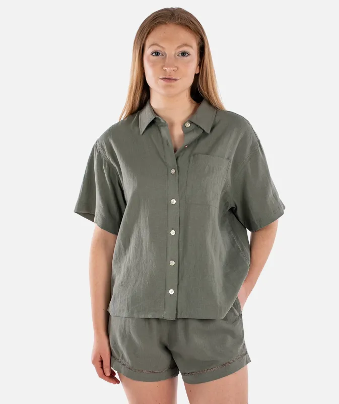 Cape Cod Linen Shirt - Agave made by JETTY