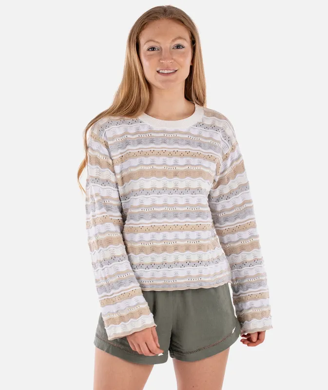 Lockwood Pointelle Sweater - Neutral made by JETTY