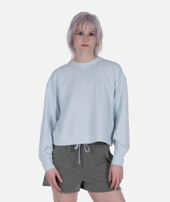 Lily Crewneck Sweatshirt - Blue made by JETTY