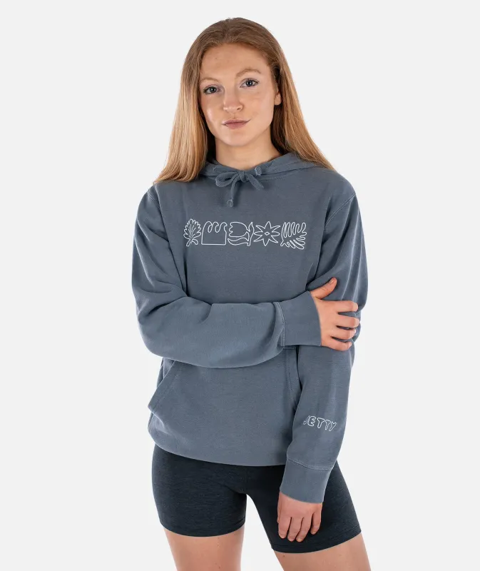 Maris Hoodie - Pigment Slate sold by JETTY