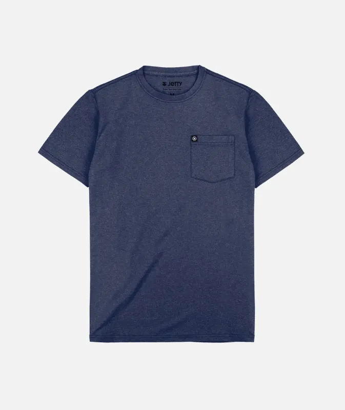 Striker Pocket Tee - Navy sold by JETTY